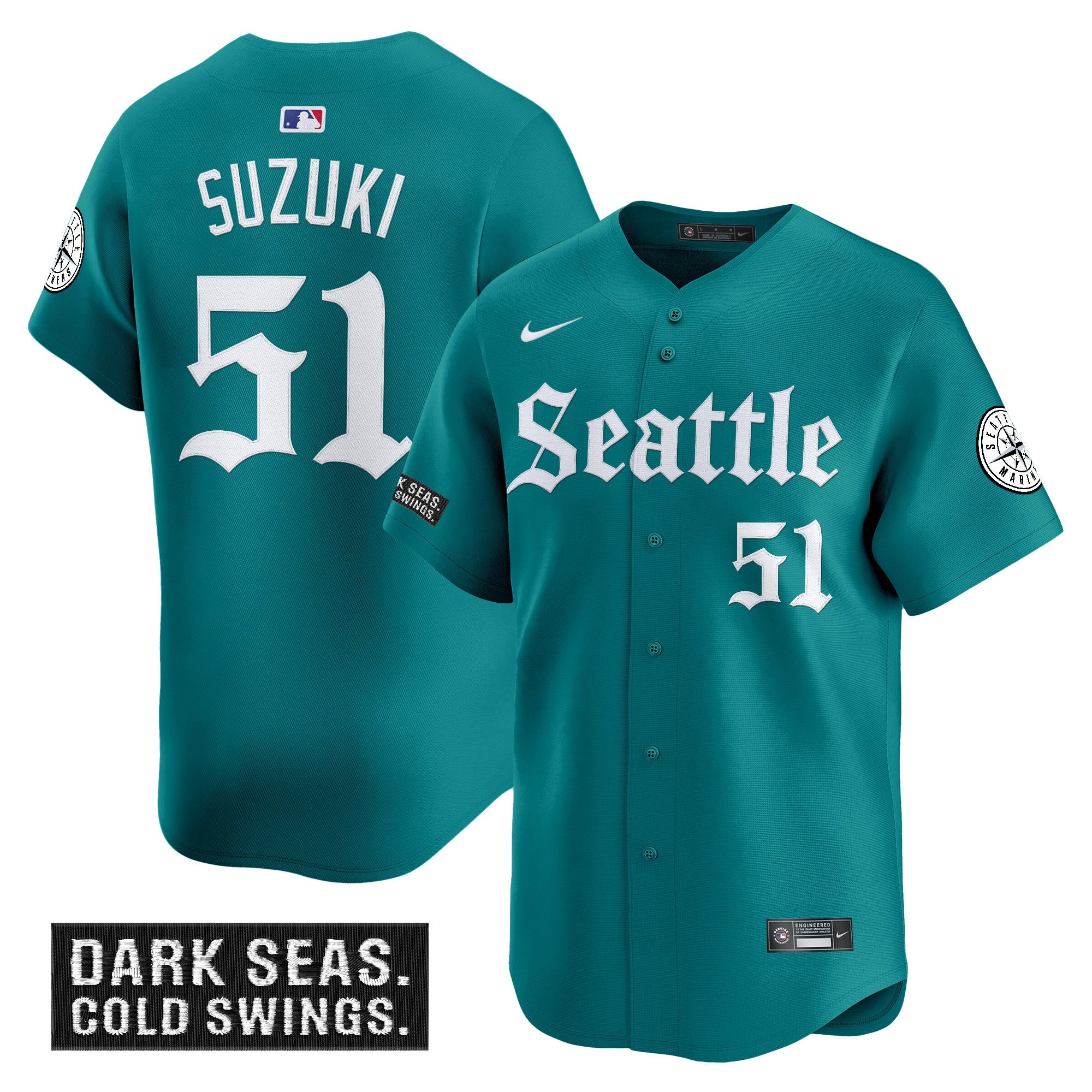 Men’s Seattle ‘Deep Sea Gothic Edition’ Vapor Premier Limited Jersey