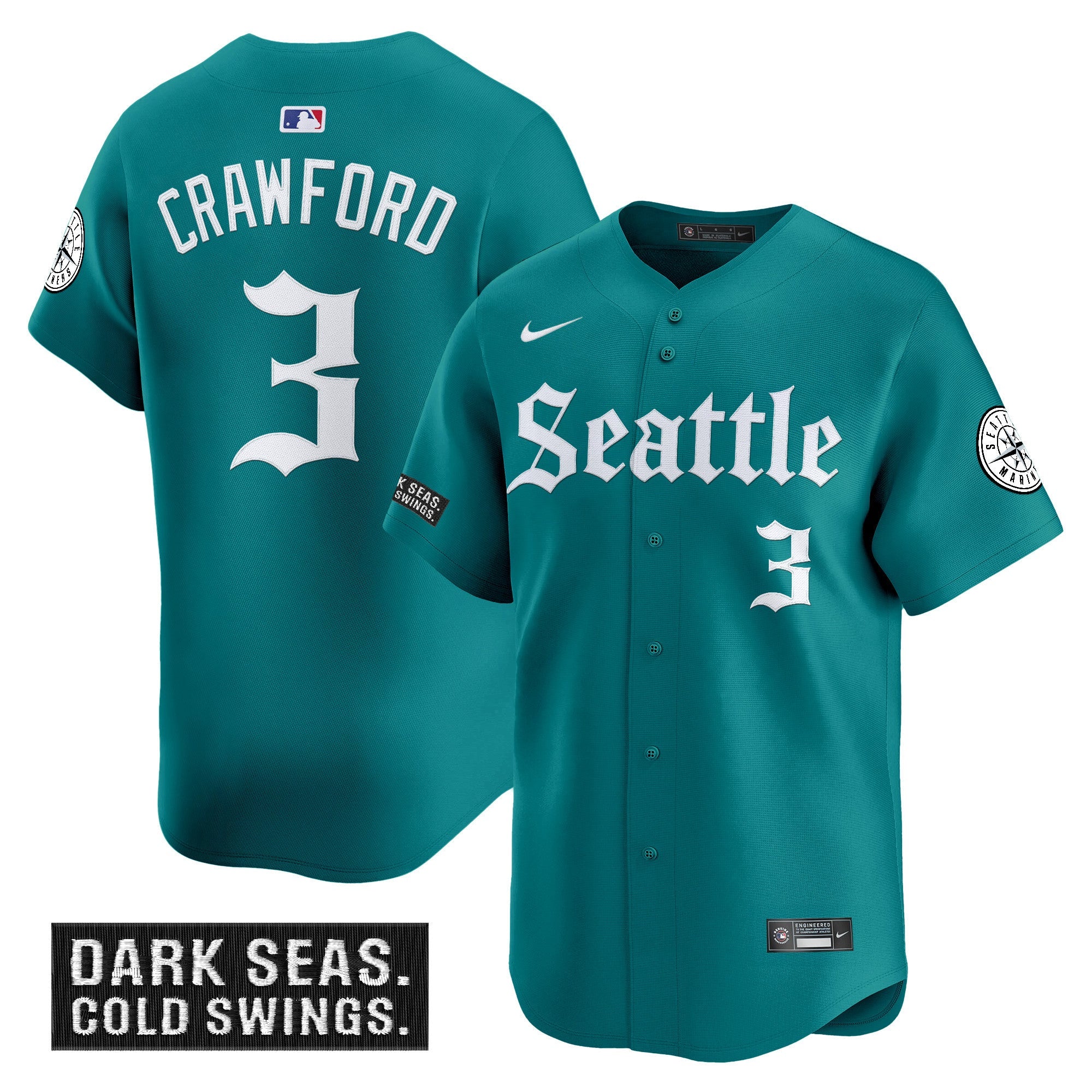 Men’s Seattle ‘Deep Sea Gothic Edition’ Vapor Premier Limited Jersey