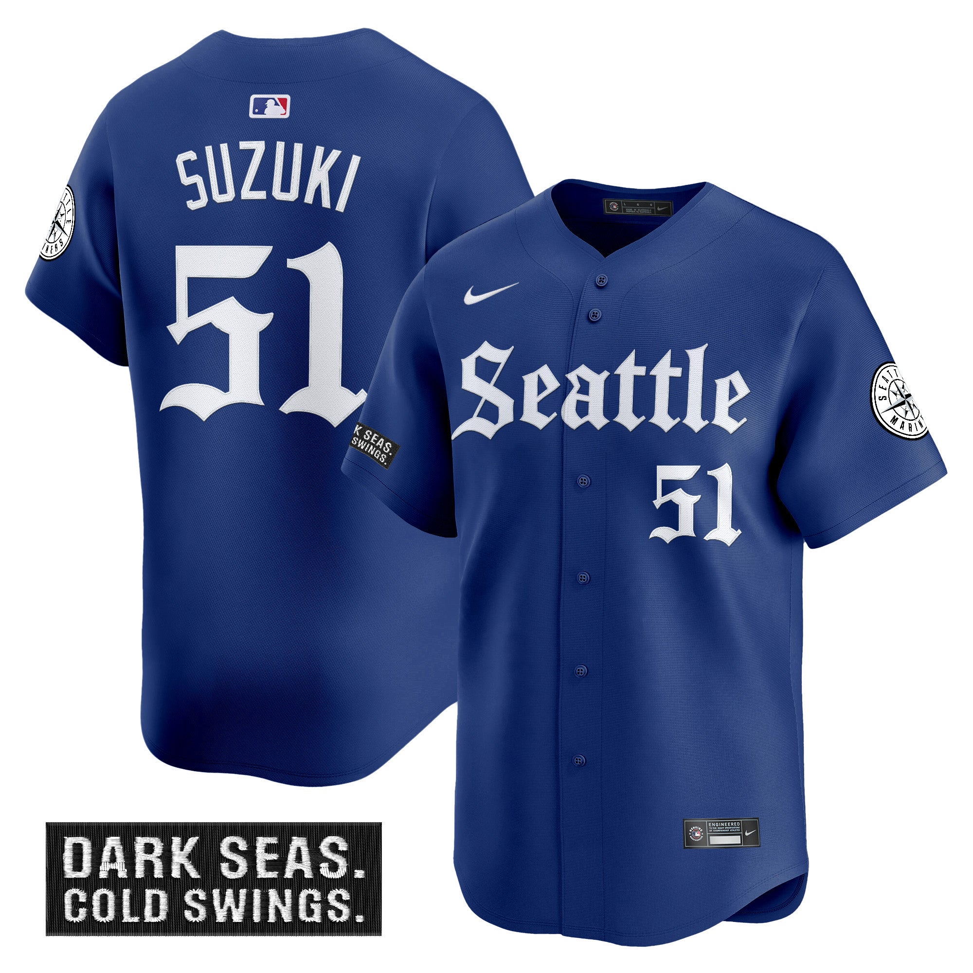 Men’s Seattle ‘Deep Sea Gothic Edition’ Vapor Premier Limited Jersey