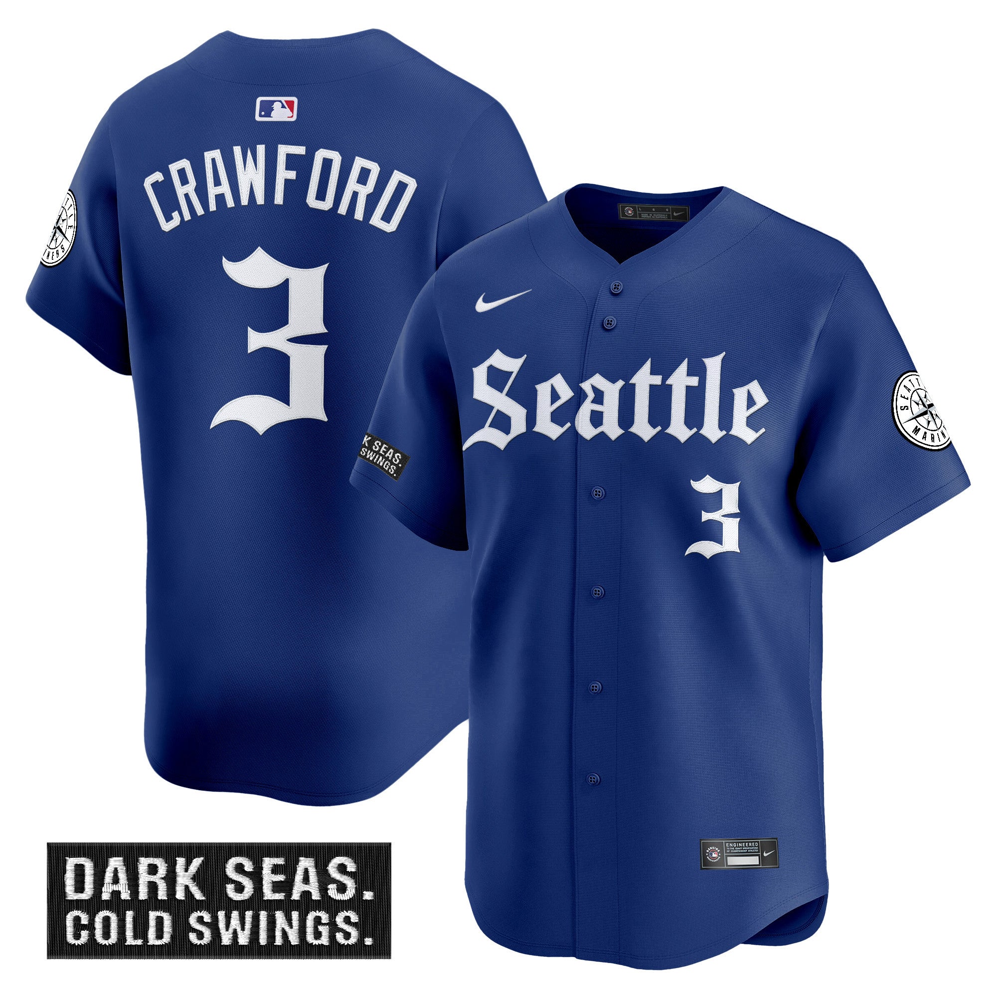 Men’s Seattle ‘Deep Sea Gothic Edition’ Vapor Premier Limited Jersey