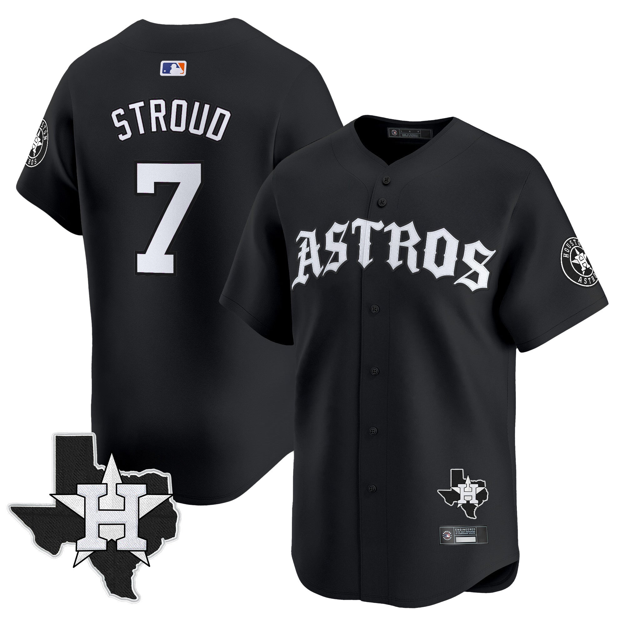 Men’s Houston ‘Old English Edition’ Vapor Premier Limited Jersey