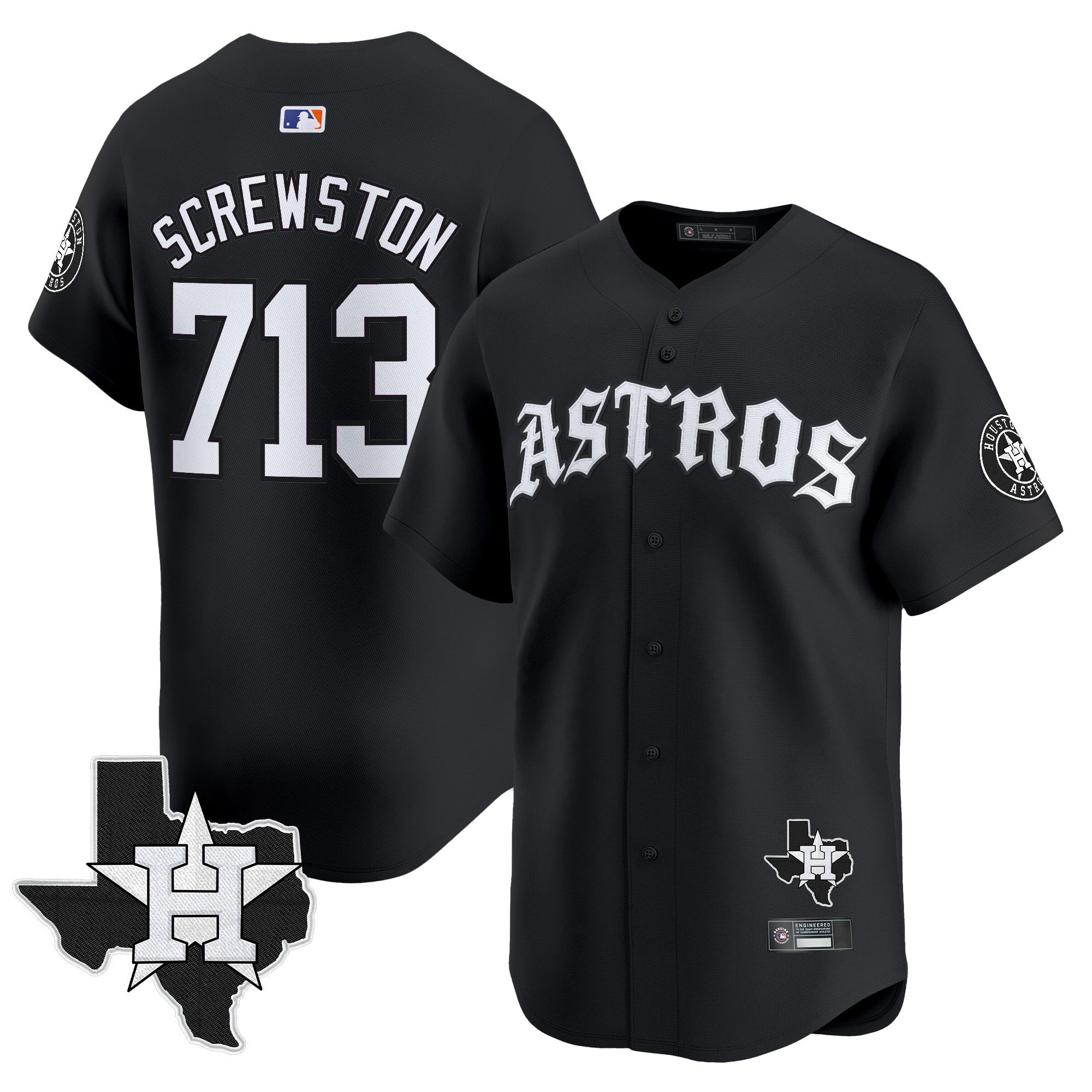 Men’s Houston ‘Old English Edition’ Vapor Premier Limited Jersey