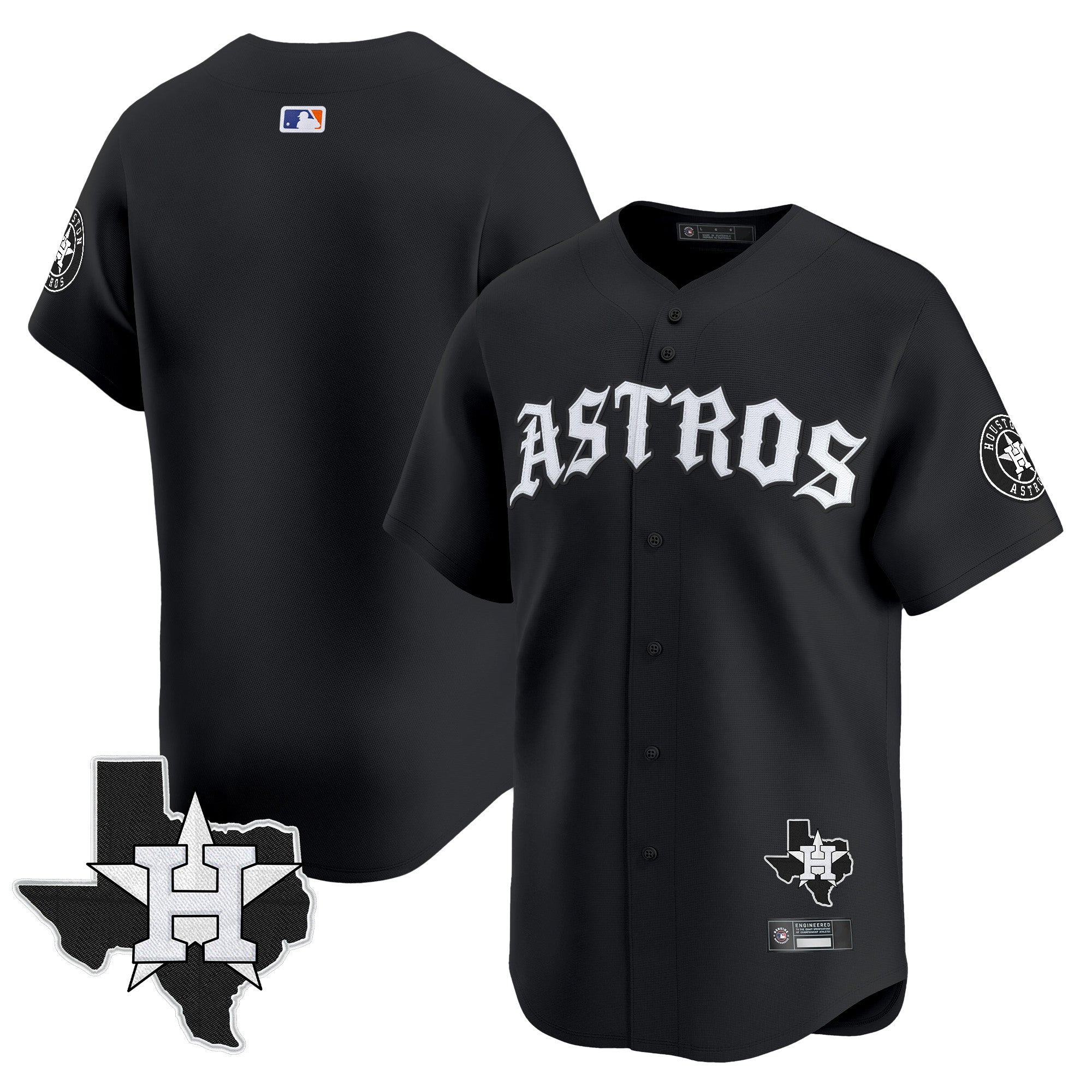 Men’s Houston ‘Old English Edition’ Vapor Premier Limited Jersey