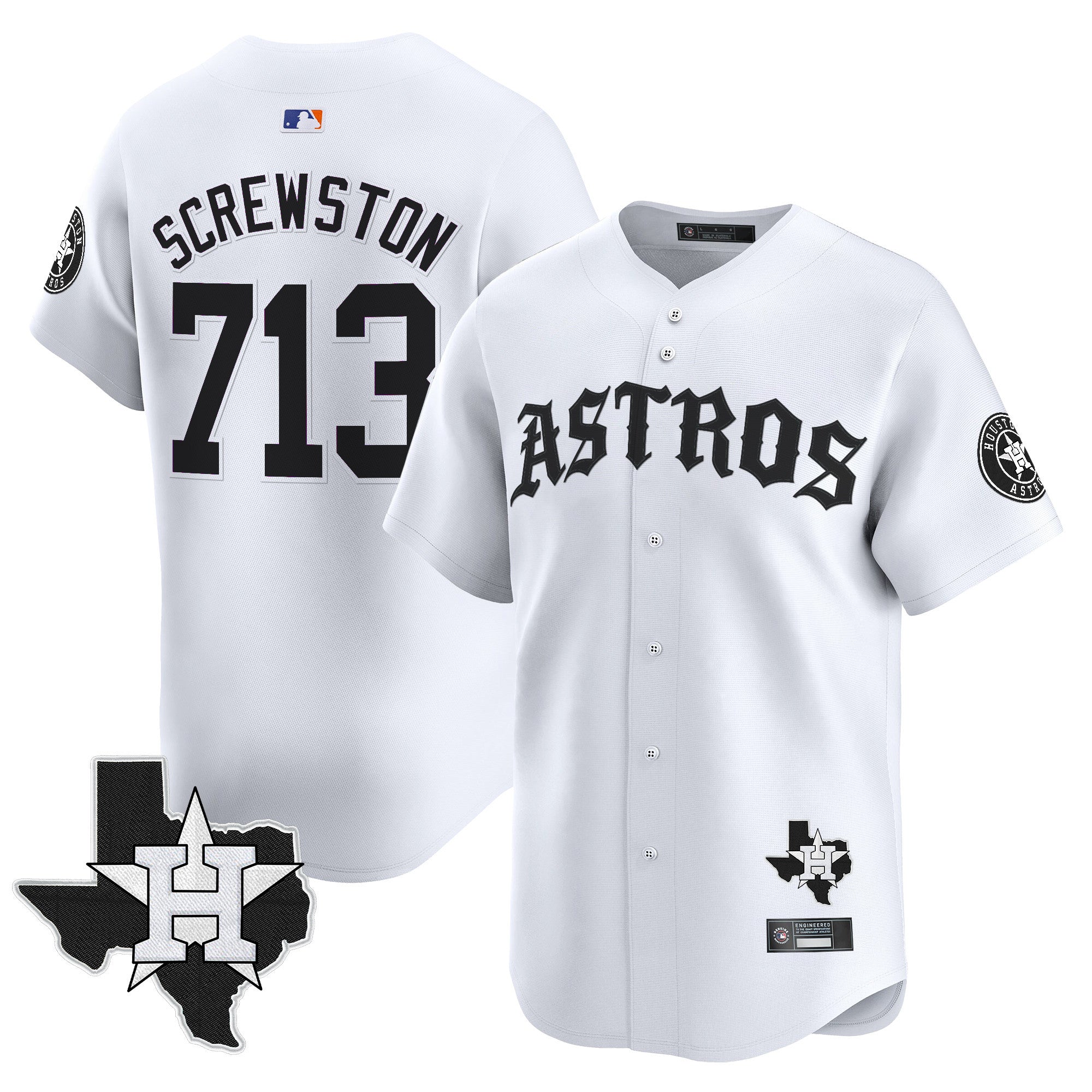 Men’s Houston ‘Old English Edition’ Vapor Premier Limited Jersey