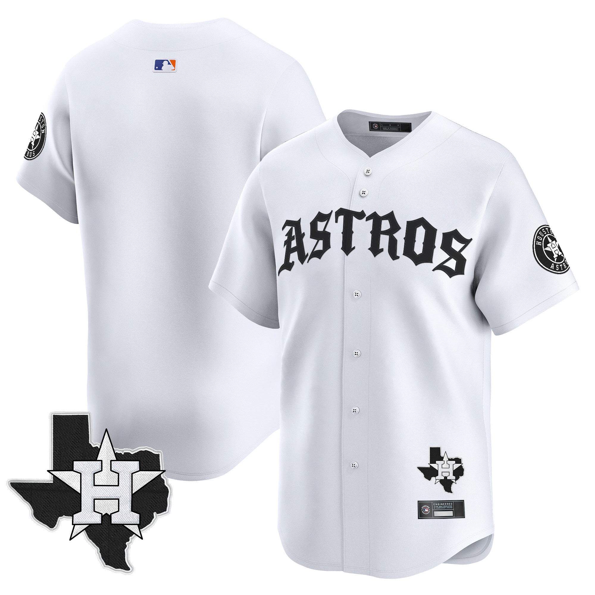 Men’s Houston ‘Old English Edition’ Vapor Premier Limited Jersey