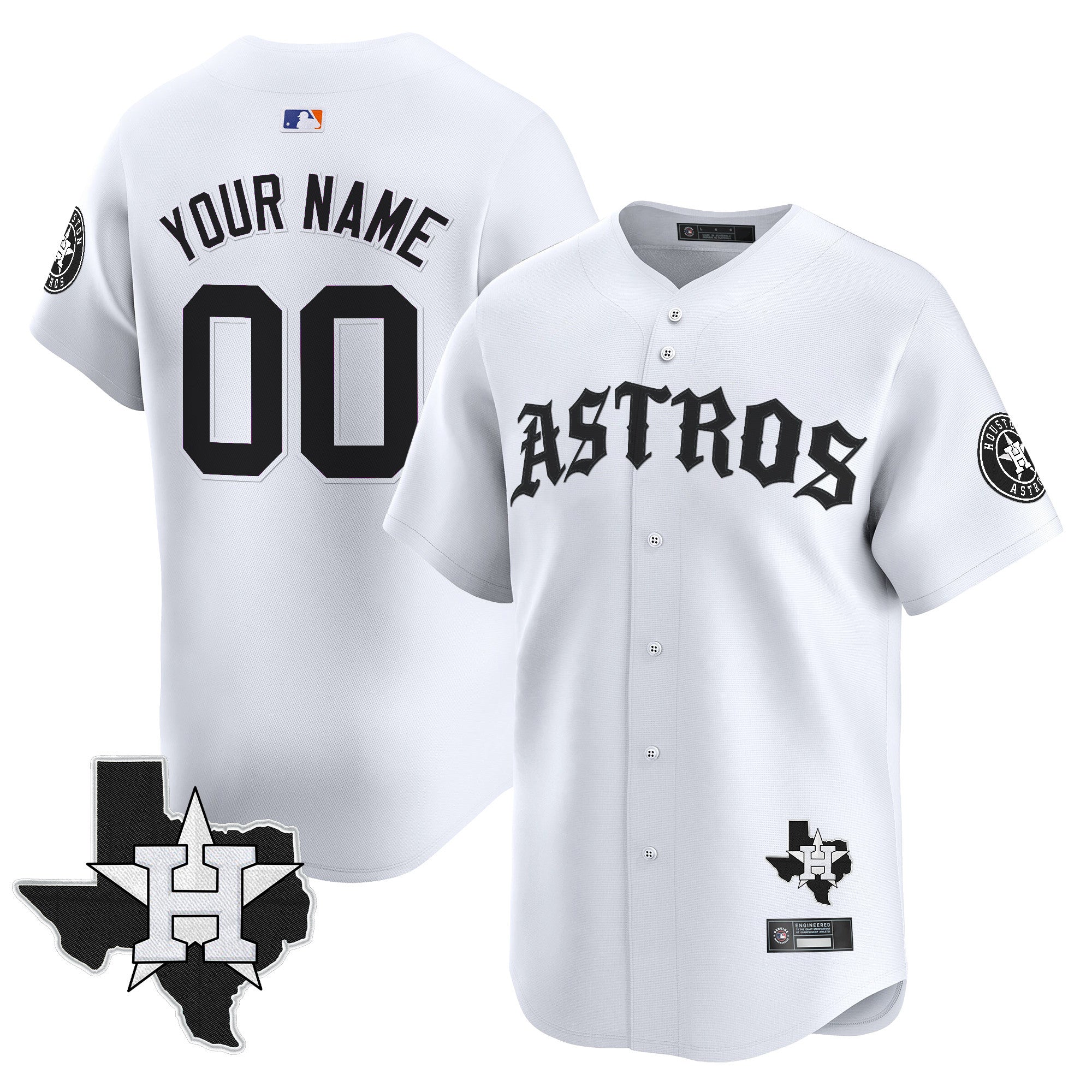 Houston ‘Old English Edition’ Vapor Premier Limited Custom Jersey