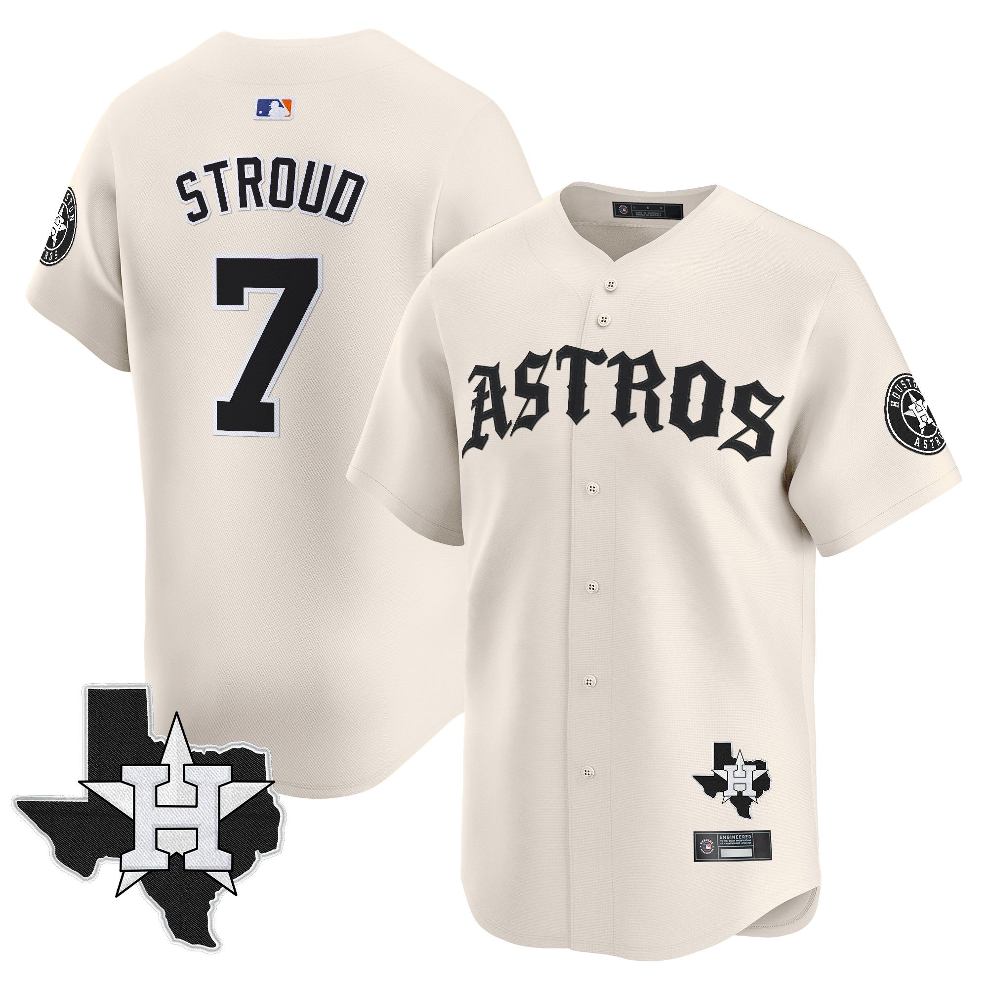 Men’s Houston ‘Old English Edition’ Vapor Premier Limited Jersey