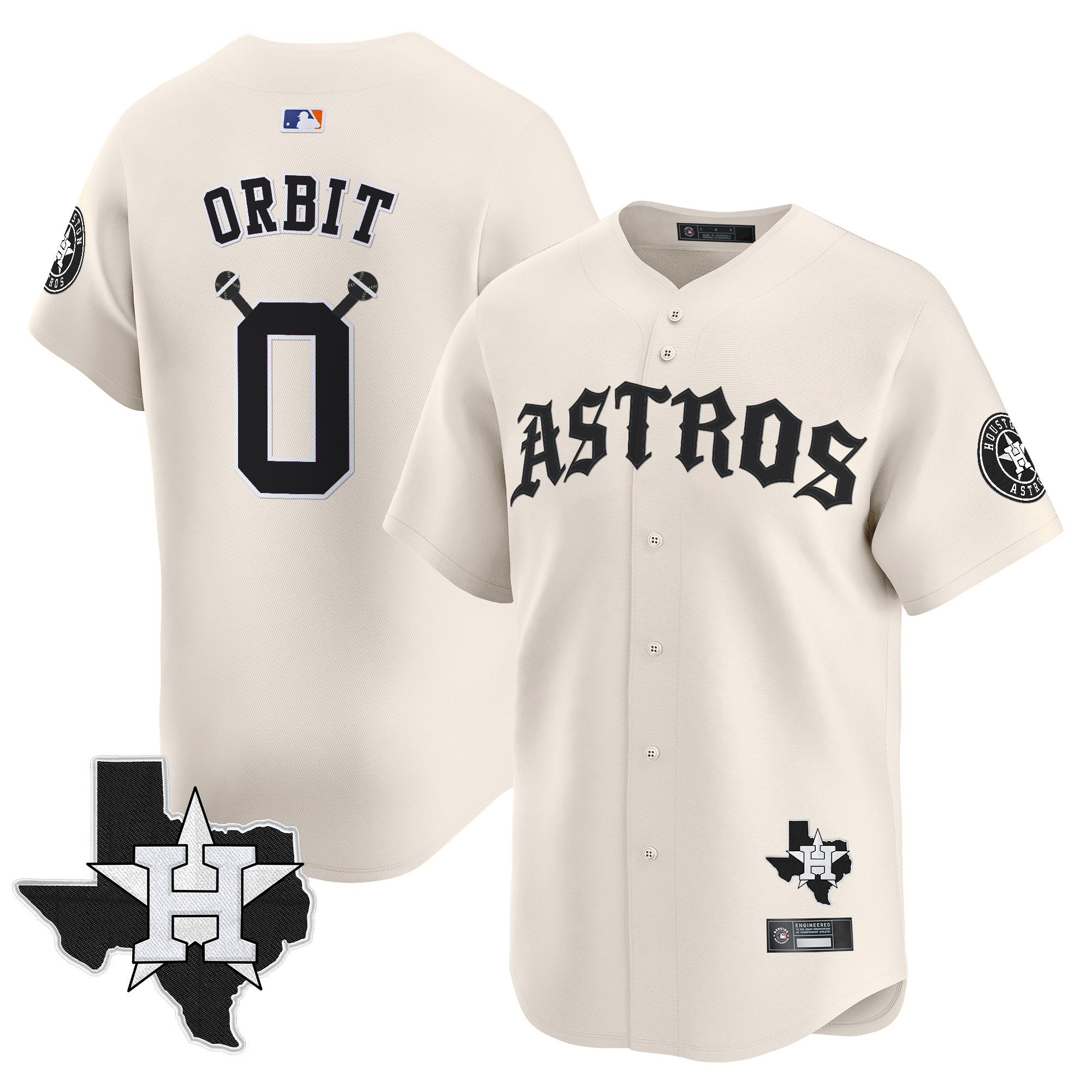 Men’s Houston ‘Old English Edition’ Vapor Premier Limited Jersey