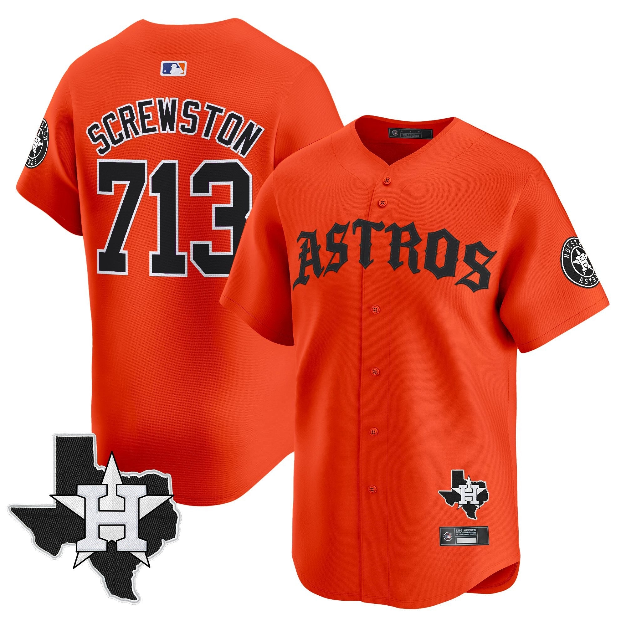 Men’s Houston ‘Old English Edition’ Vapor Premier Limited Jersey