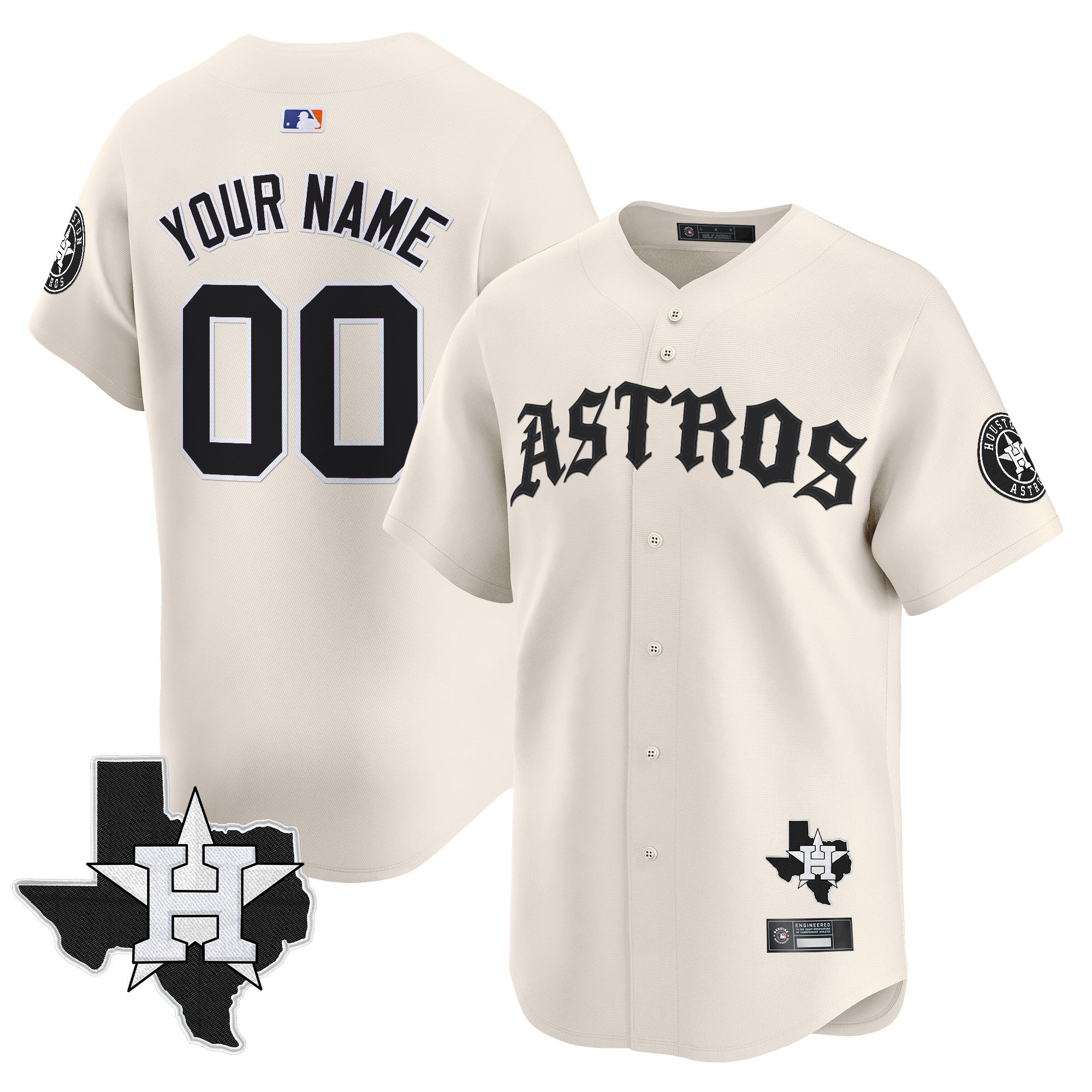 Houston ‘Old English Edition’ Vapor Premier Limited Custom Jersey