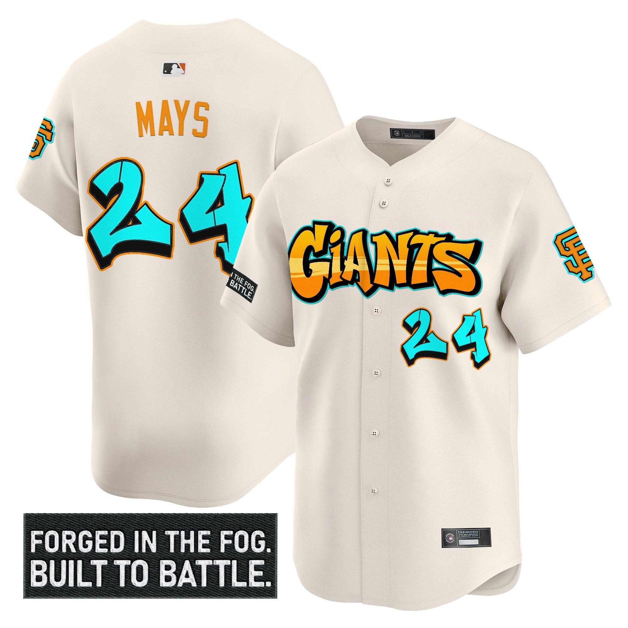 Men’s San Francisco ‘Graffiti Fog City Drop’ Vapor Premier Limited Jersey
