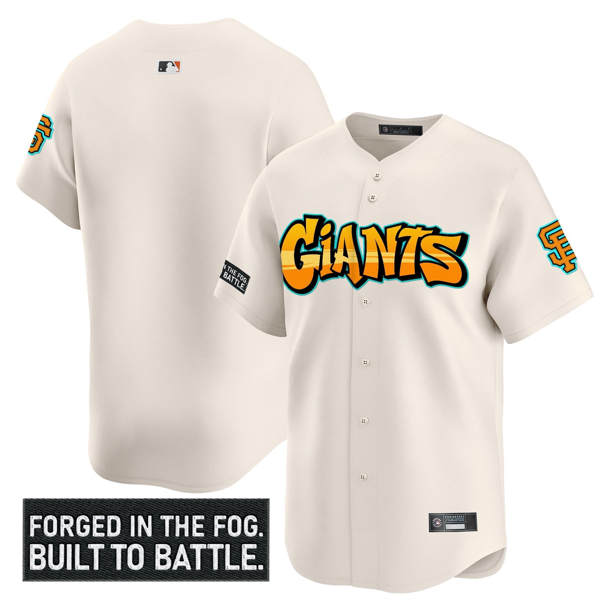 Men’s San Francisco ‘Graffiti Fog City Drop’ Vapor Premier Limited Jersey