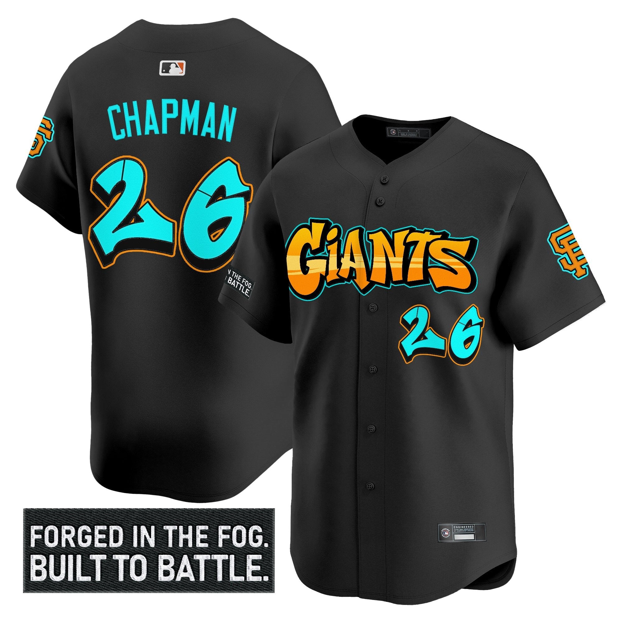 Men’s San Francisco ‘Graffiti Fog City Drop’ Vapor Premier Limited Jersey