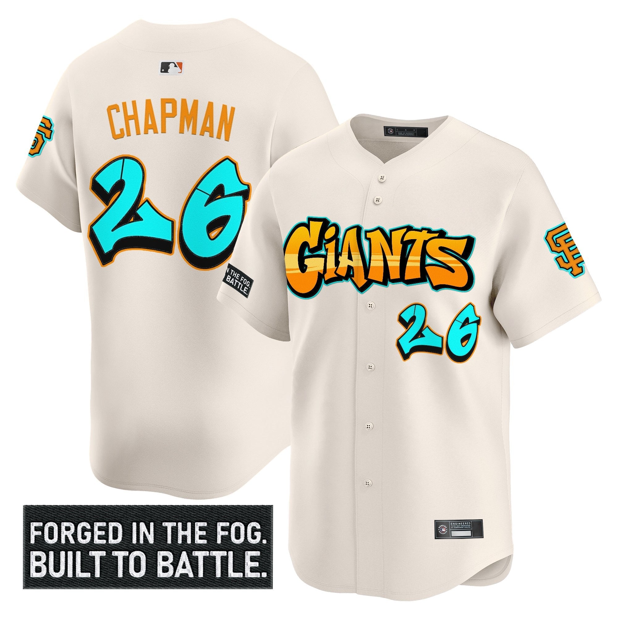 Men’s San Francisco ‘Graffiti Fog City Drop’ Vapor Premier Limited Jersey