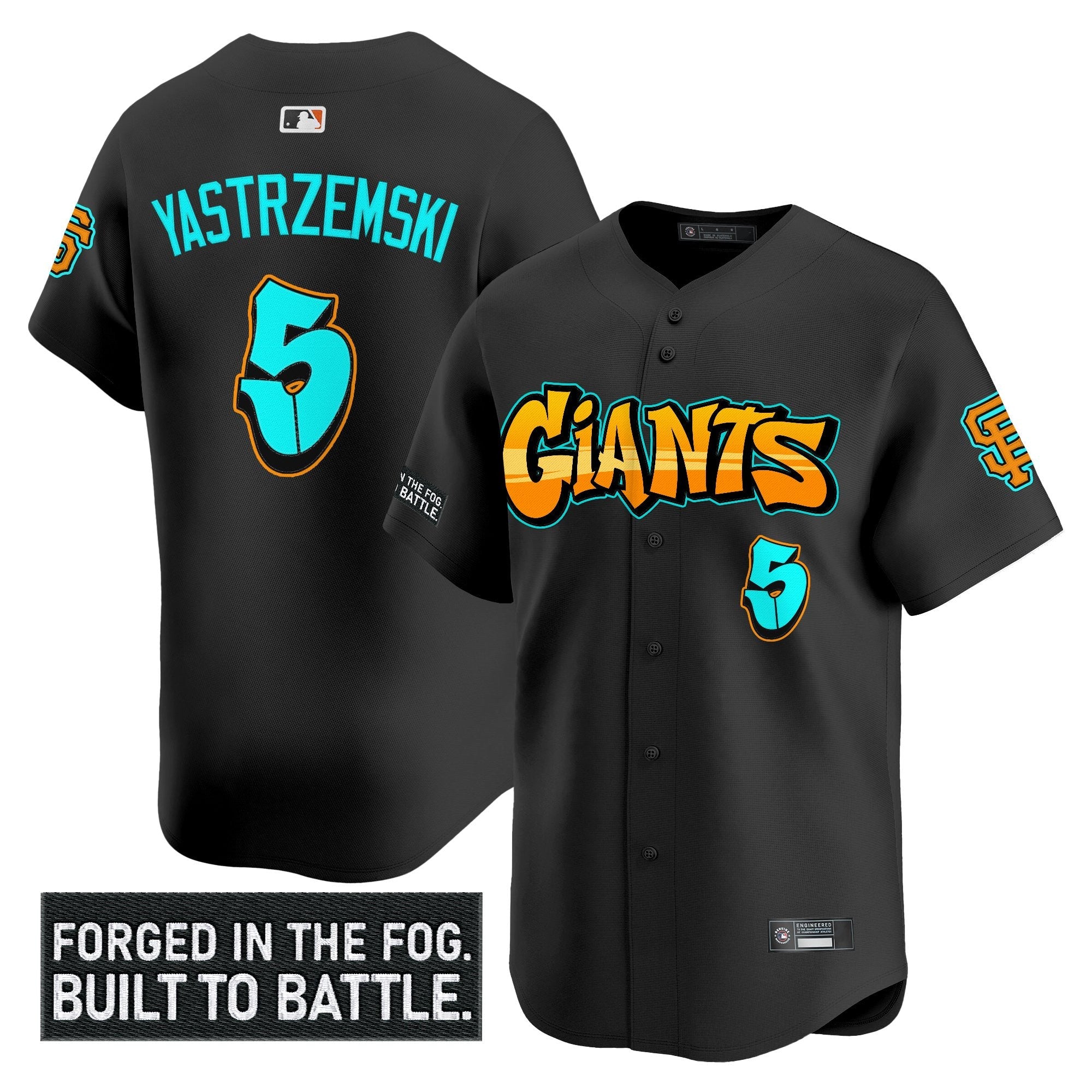 Men’s San Francisco ‘Graffiti Fog City Drop’ Vapor Premier Limited Jersey