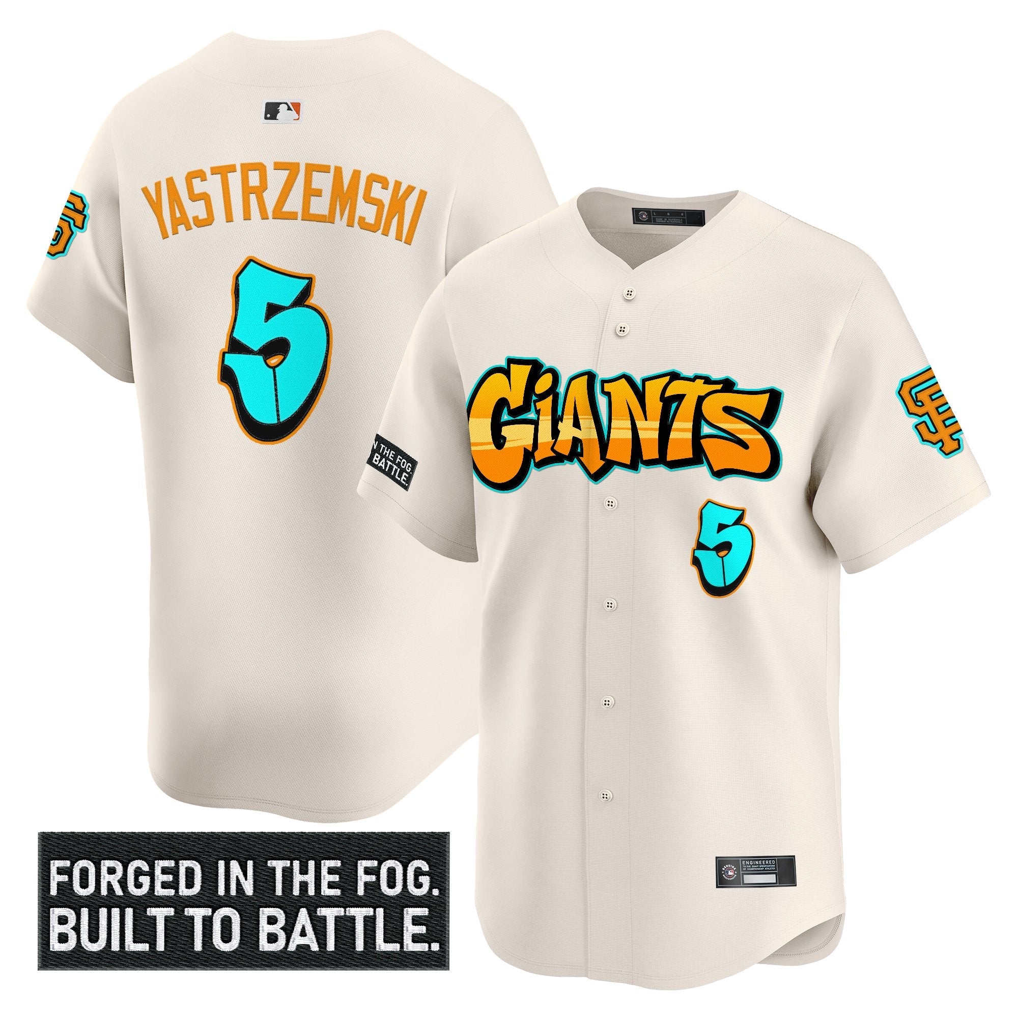 Men’s San Francisco ‘Graffiti Fog City Drop’ Vapor Premier Limited Jersey