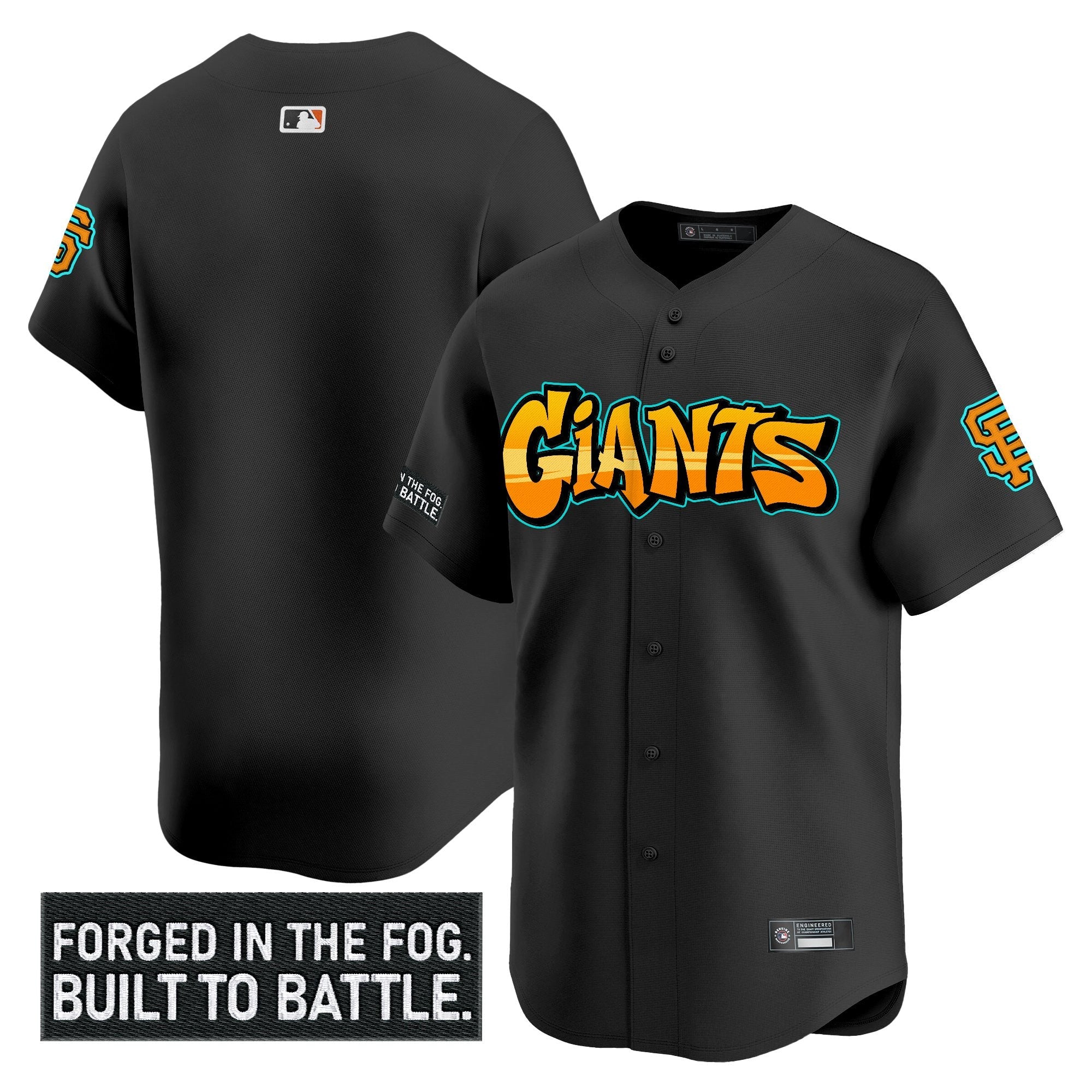 Men’s San Francisco ‘Graffiti Fog City Drop’ Vapor Premier Limited Jersey