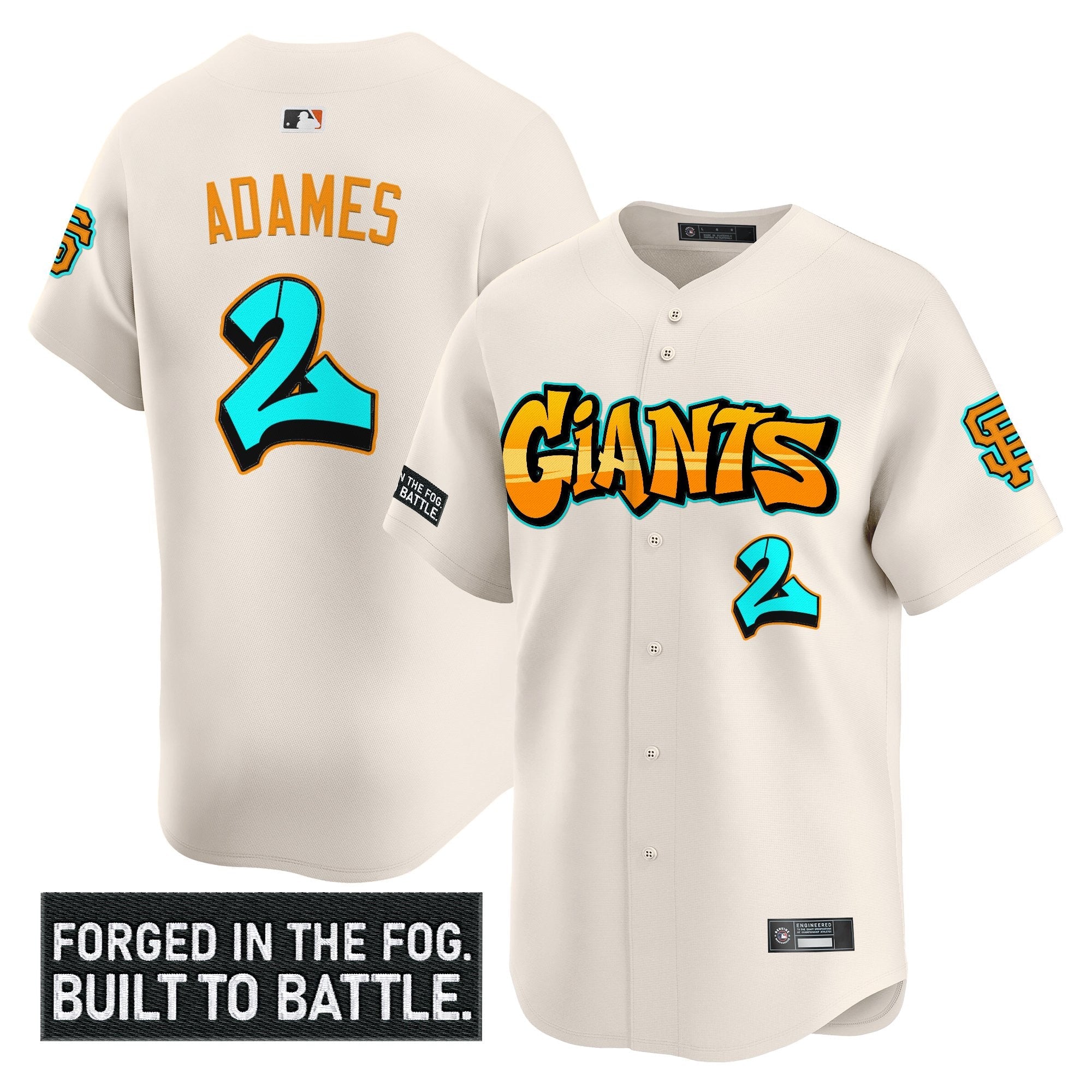Men’s San Francisco ‘Graffiti Fog City Drop’ Vapor Premier Limited Jersey