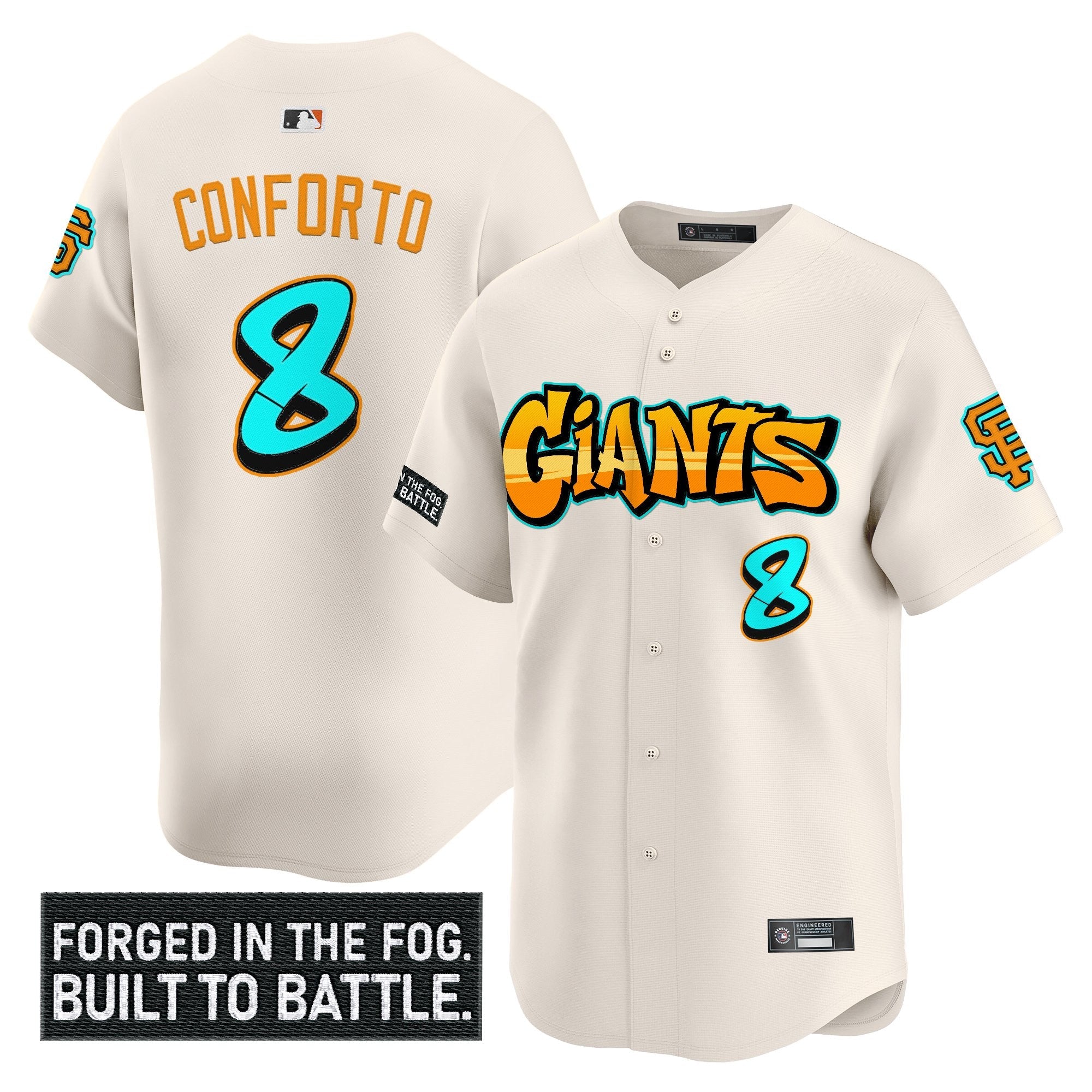 Men’s San Francisco ‘Graffiti Fog City Drop’ Vapor Premier Limited Jersey