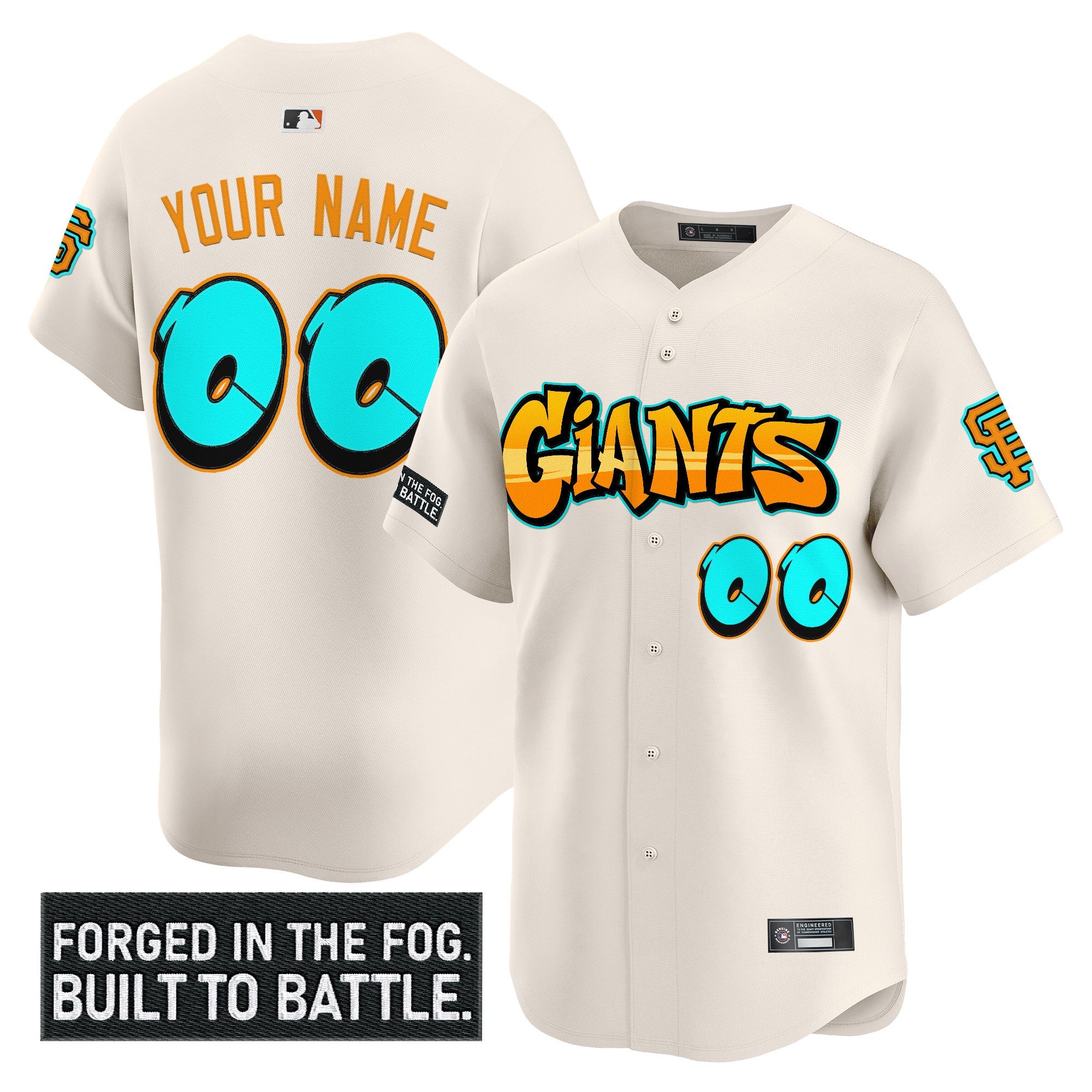 San Francisco ‘Graffiti Fog City Drop’ Vapor Premier Limited Custom Jersey