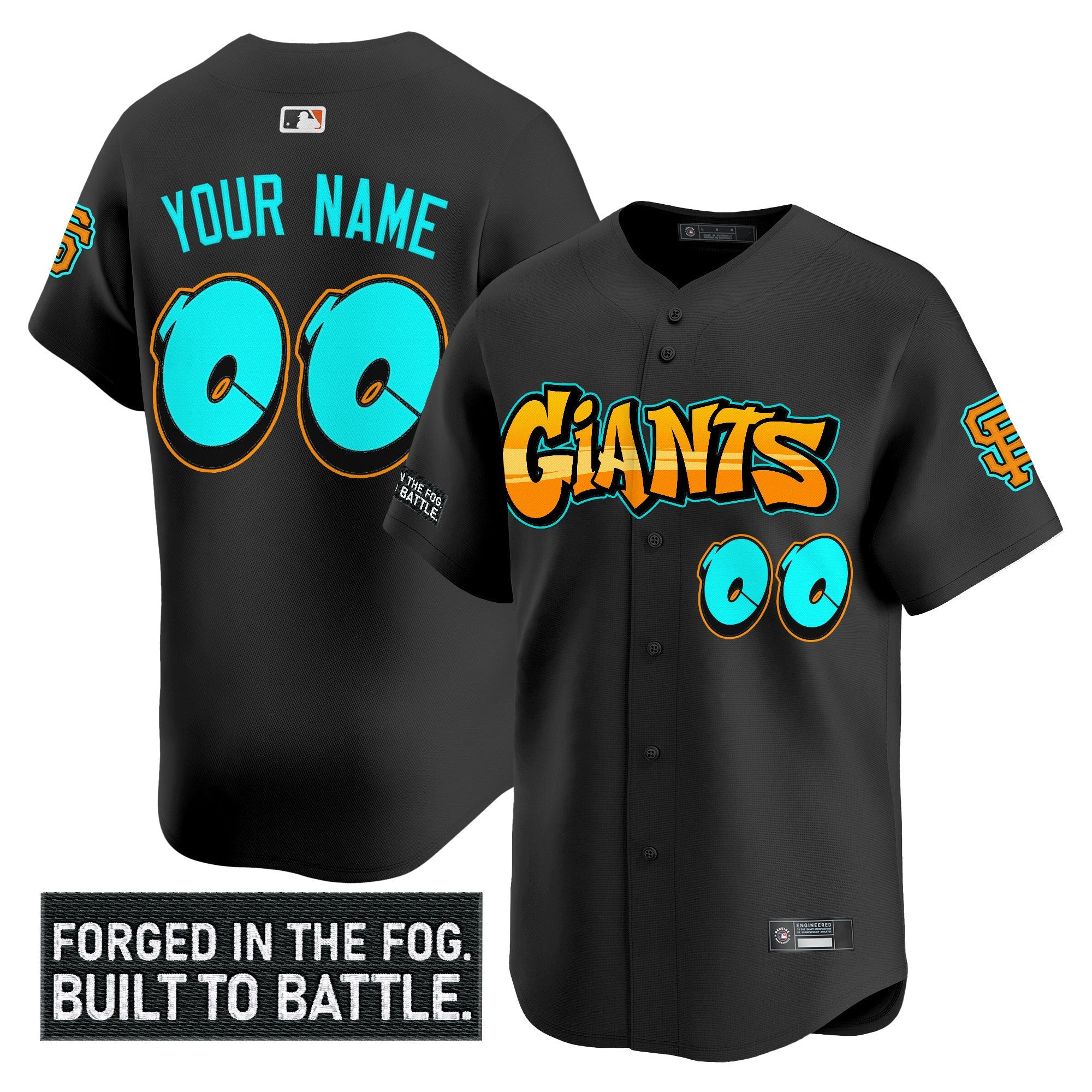 San Francisco ‘Graffiti Fog City Drop’ Vapor Premier Limited Custom Jersey