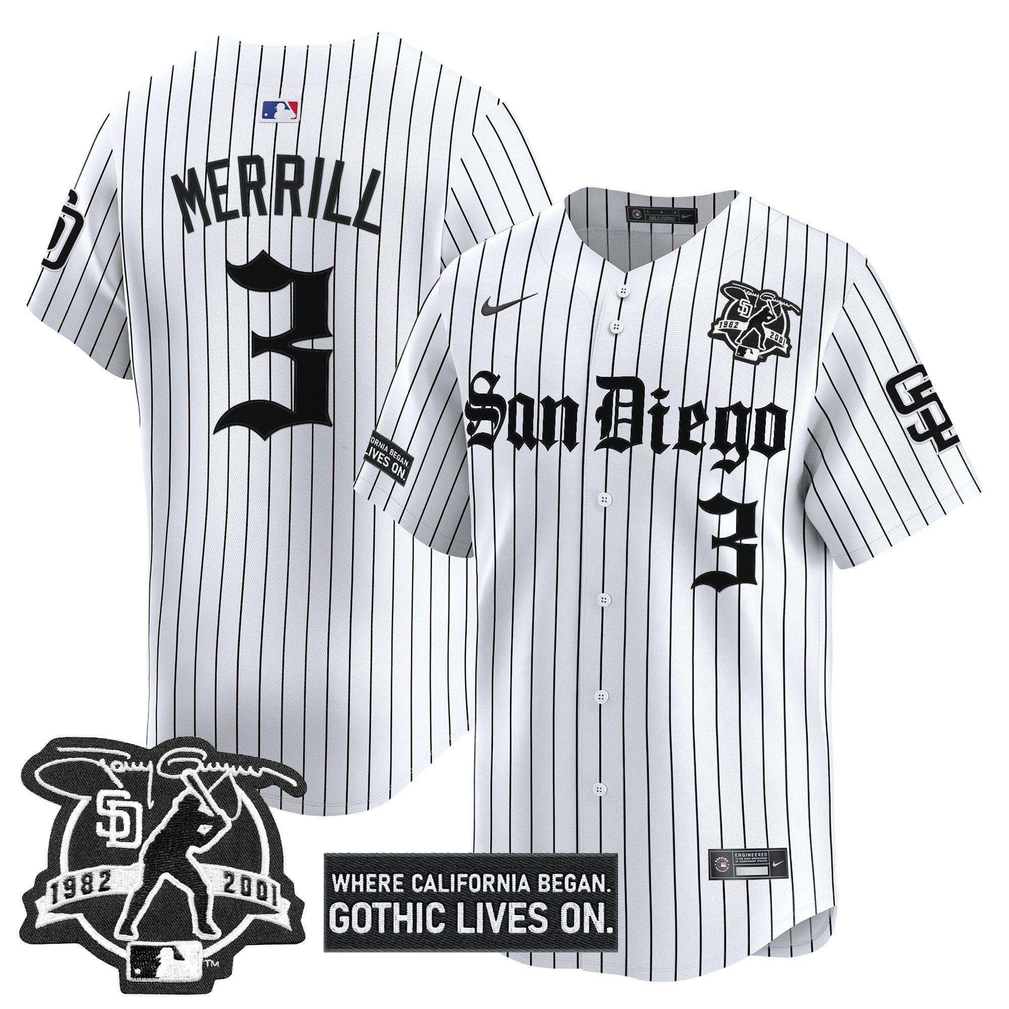 Men’s San Diego ‘Gothic Edition’ Vapor Premier Limited Jersey
