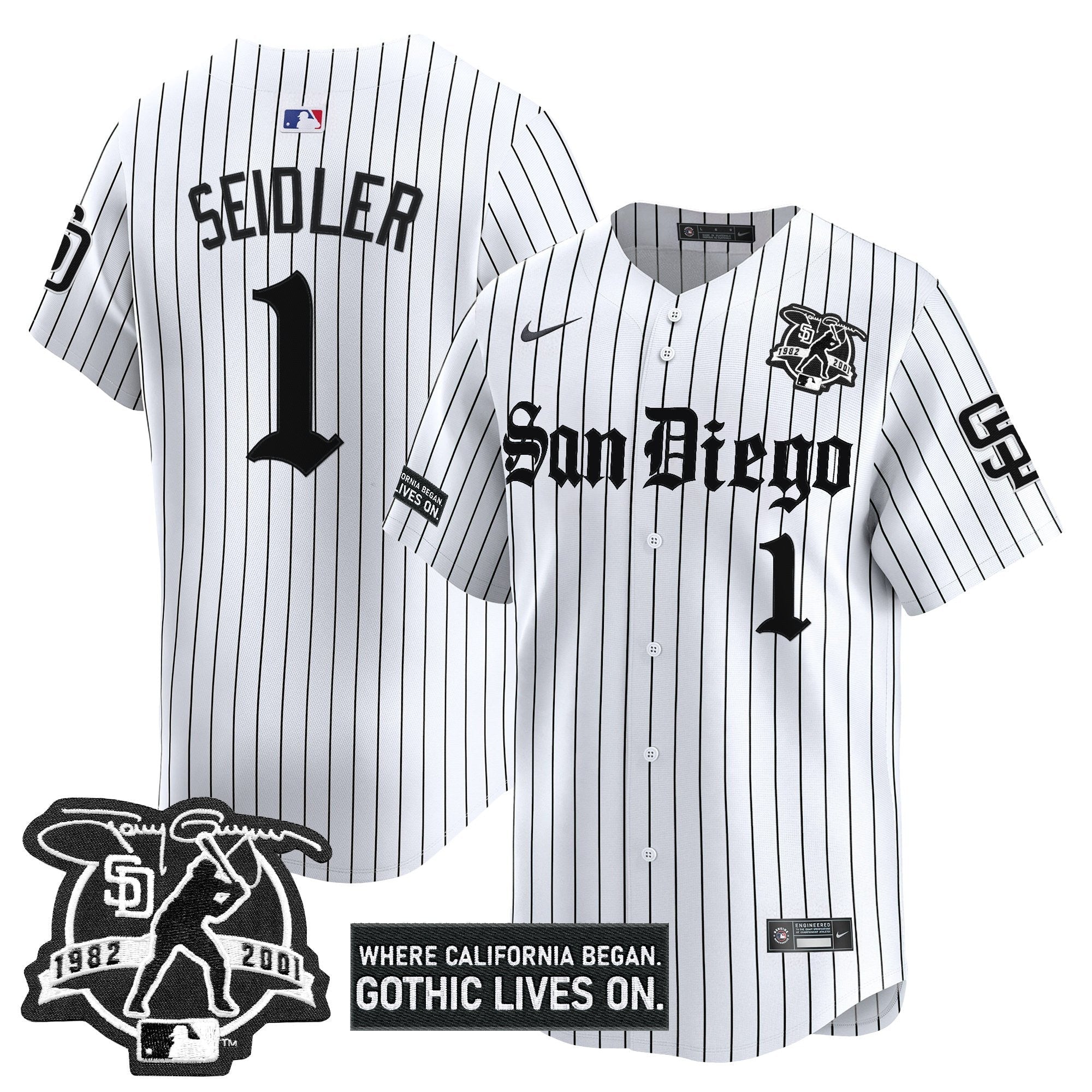 Men’s San Diego ‘Gothic Edition’ Vapor Premier Limited Jersey
