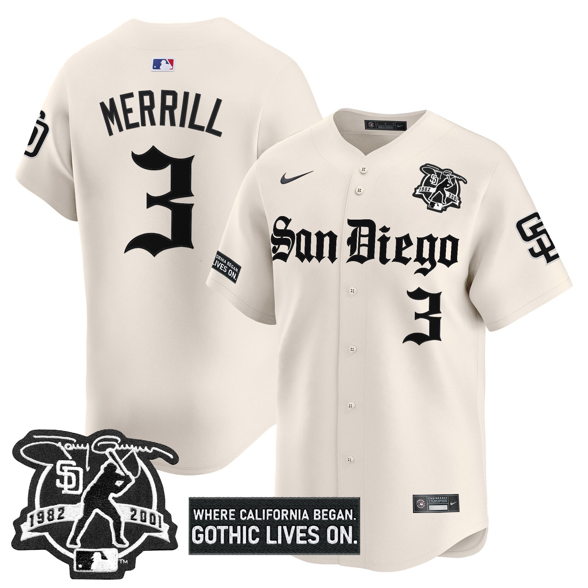 Men’s San Diego ‘Gothic Edition’ Vapor Premier Limited Jersey