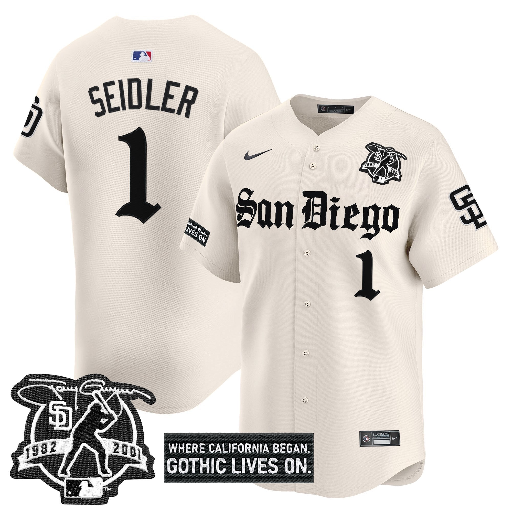 Men’s San Diego ‘Gothic Edition’ Vapor Premier Limited Jersey