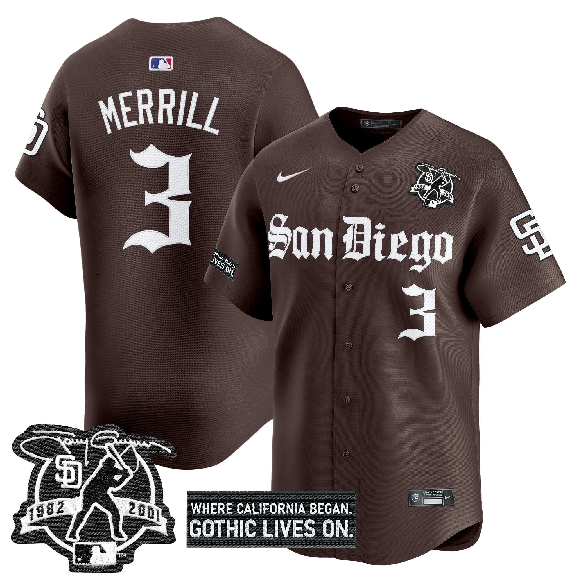 Men’s San Diego ‘Gothic Edition’ Vapor Premier Limited Jersey