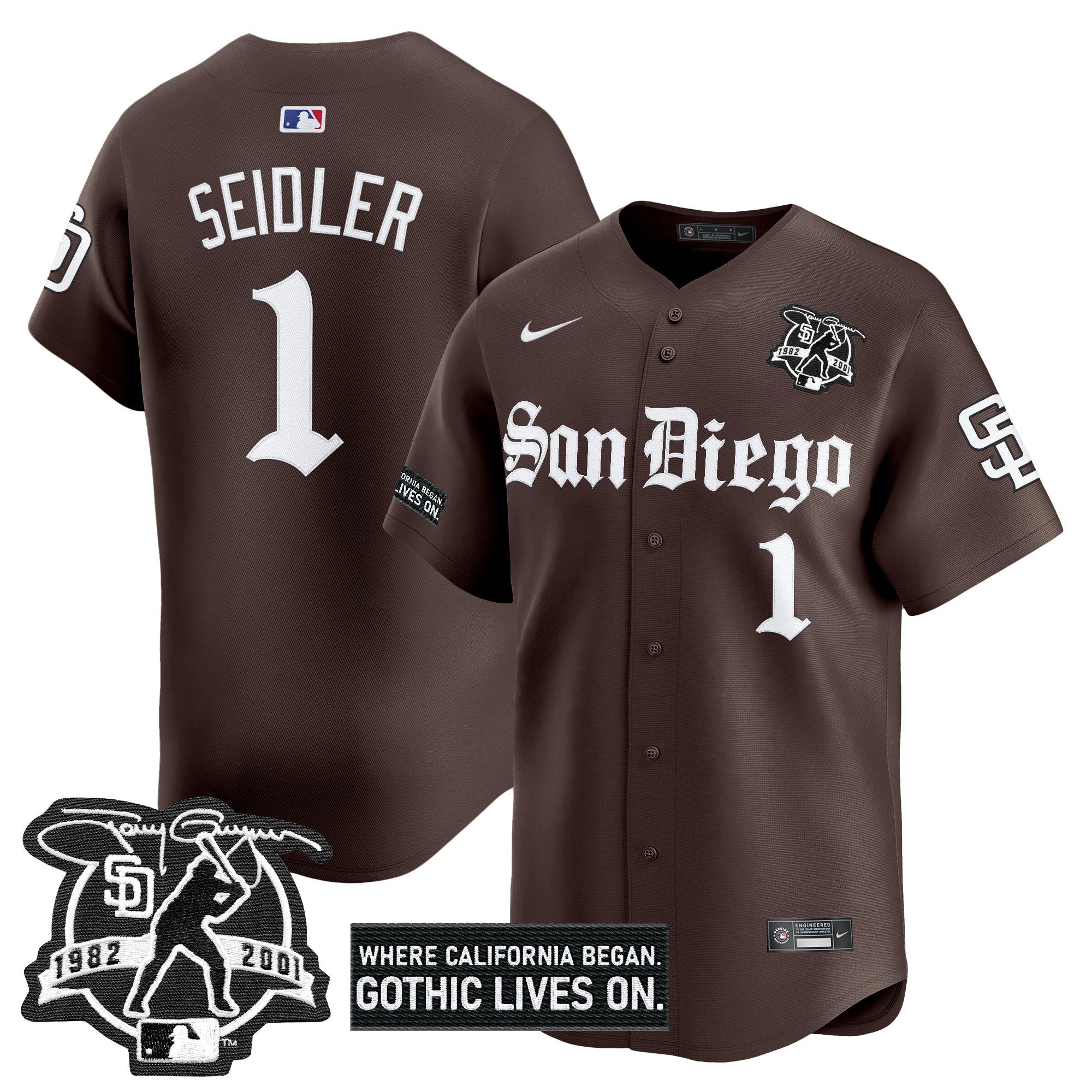 Men’s San Diego ‘Gothic Edition’ Vapor Premier Limited Jersey
