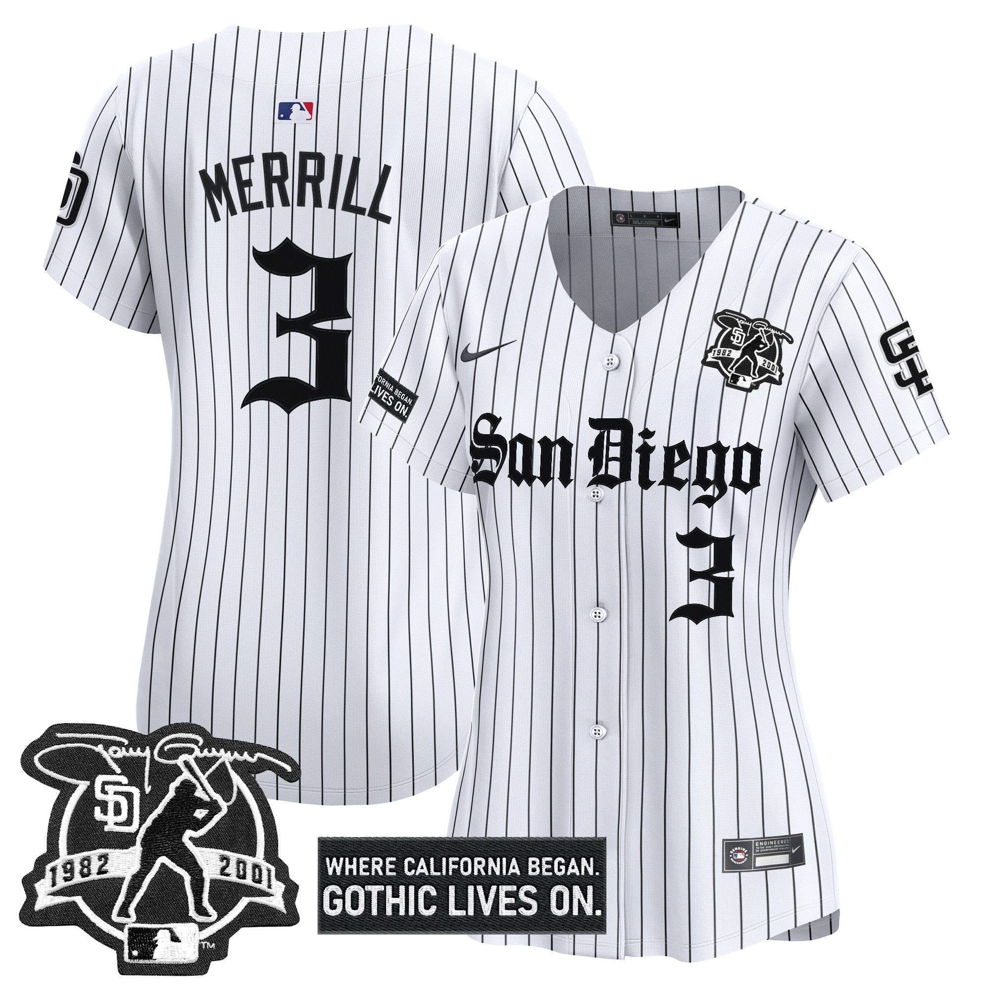 Women’s San Diego ‘Gothic Edition’ Vapor Premier Limited Jersey