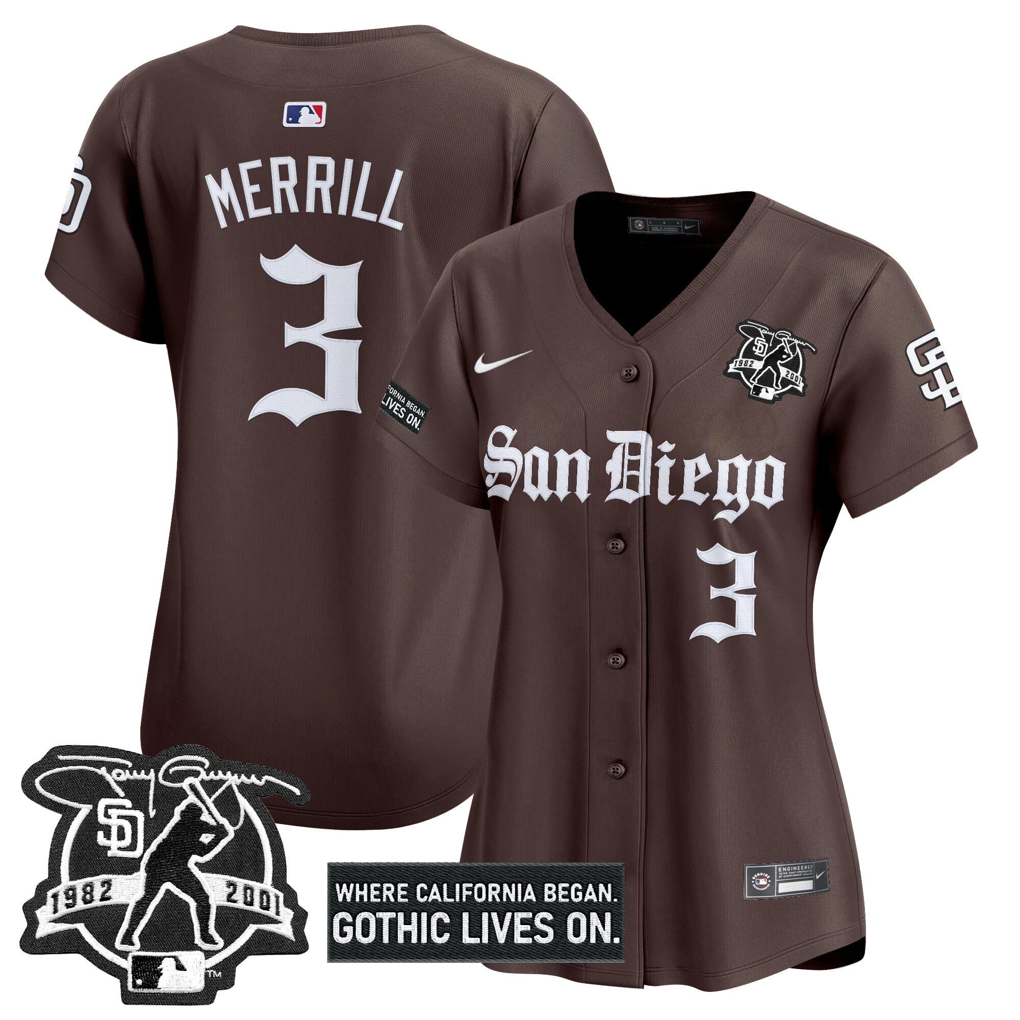 Women’s San Diego ‘Gothic Edition’ Vapor Premier Limited Jersey