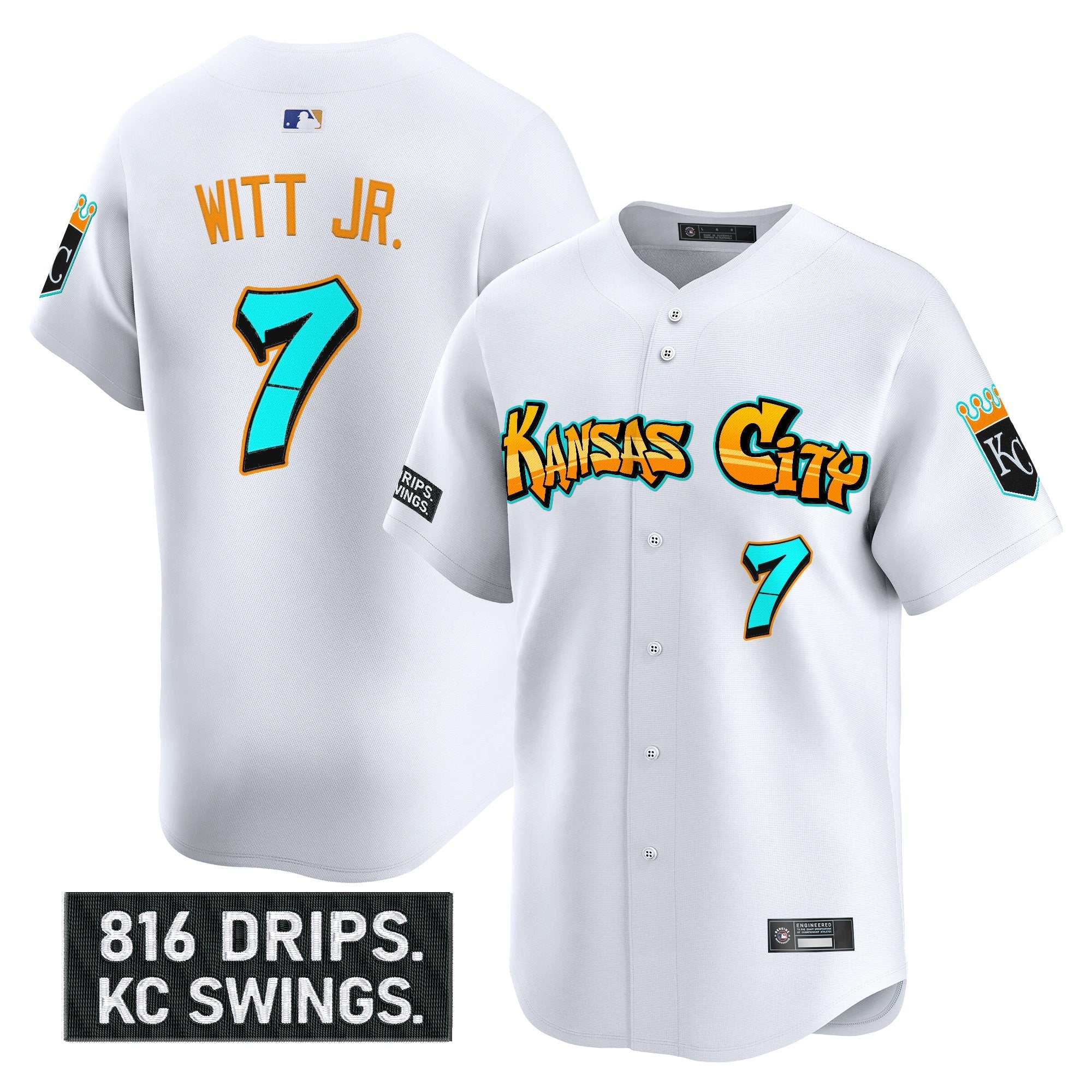 Men’s Kansas City ‘Graffiti Crown Drop Edition’ Vapor Premier Limited Jersey