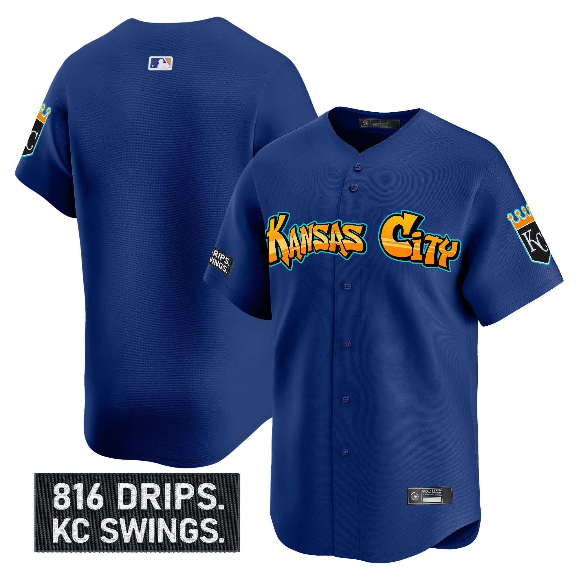 Men’s Kansas City ‘Graffiti Crown Drop Edition’ Vapor Premier Limited Jersey