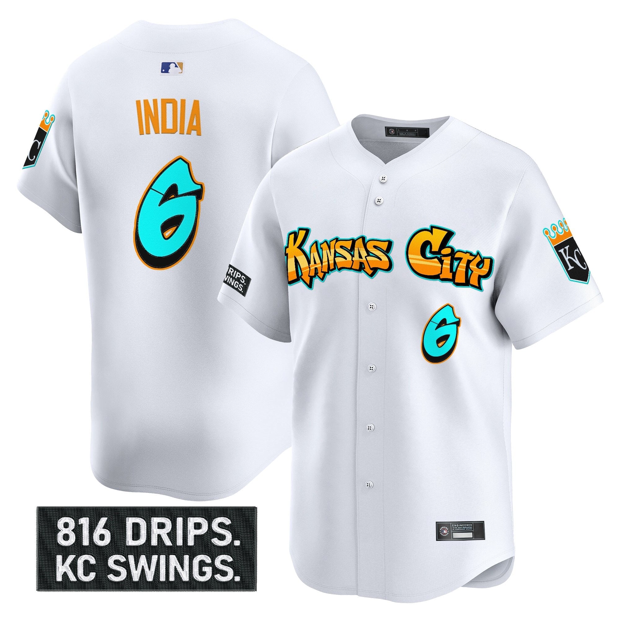 Men’s Kansas City ‘Graffiti Crown Drop Edition’ Vapor Premier Limited Jersey