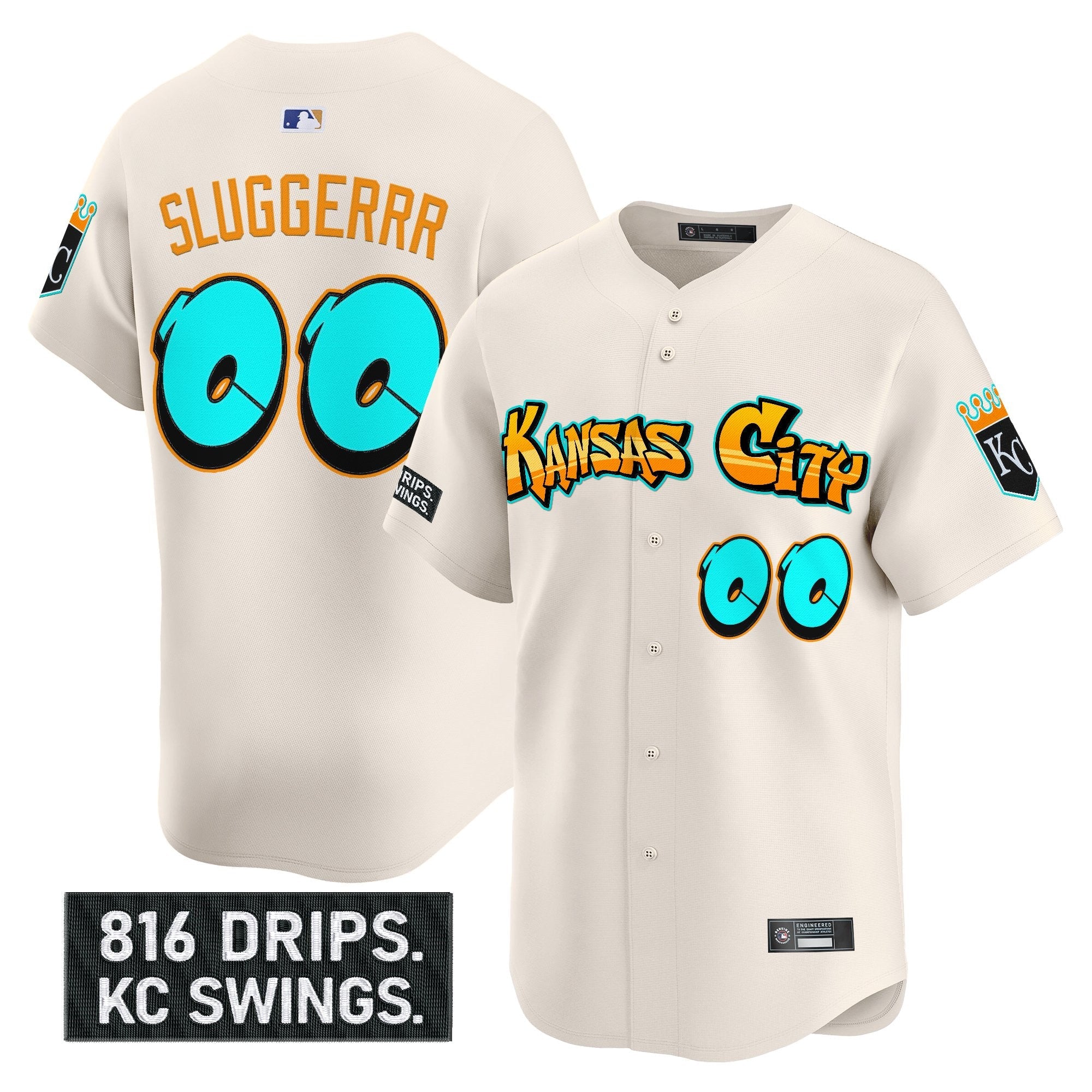 Men’s Kansas City ‘Graffiti Crown Drop Edition’ Vapor Premier Limited Jersey