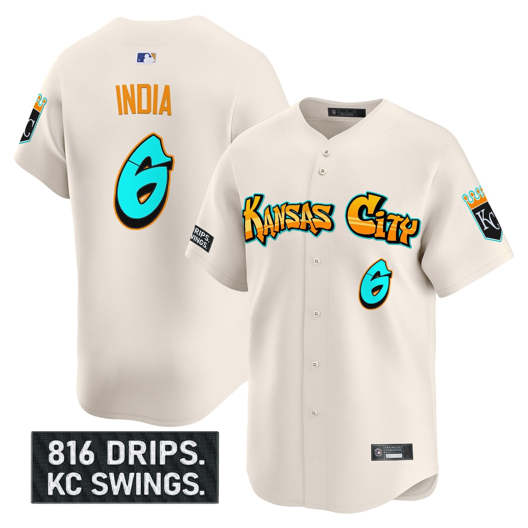 Men’s Kansas City ‘Graffiti Crown Drop Edition’ Vapor Premier Limited Jersey