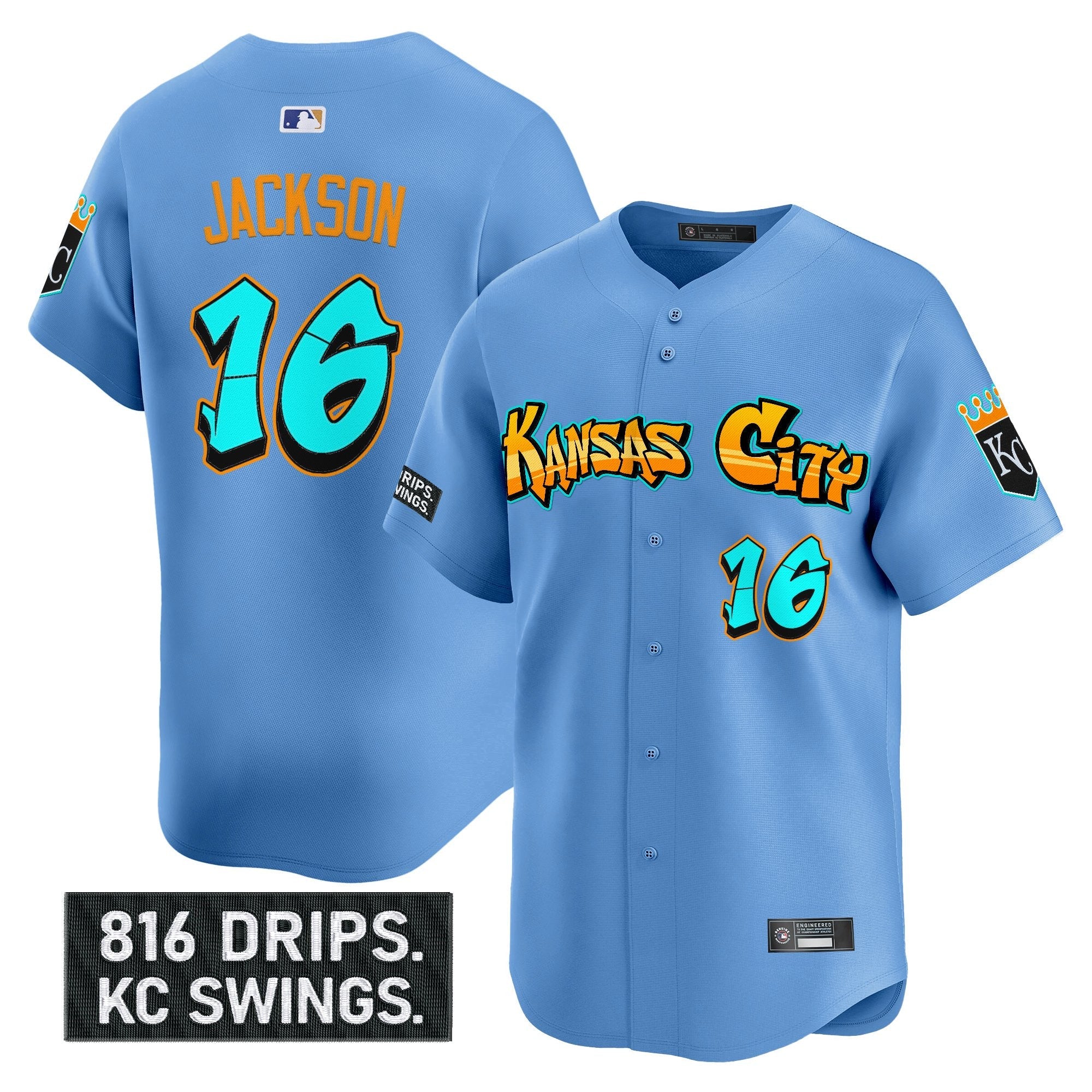 Men’s Kansas City ‘Graffiti Crown Drop Edition’ Vapor Premier Limited Jersey
