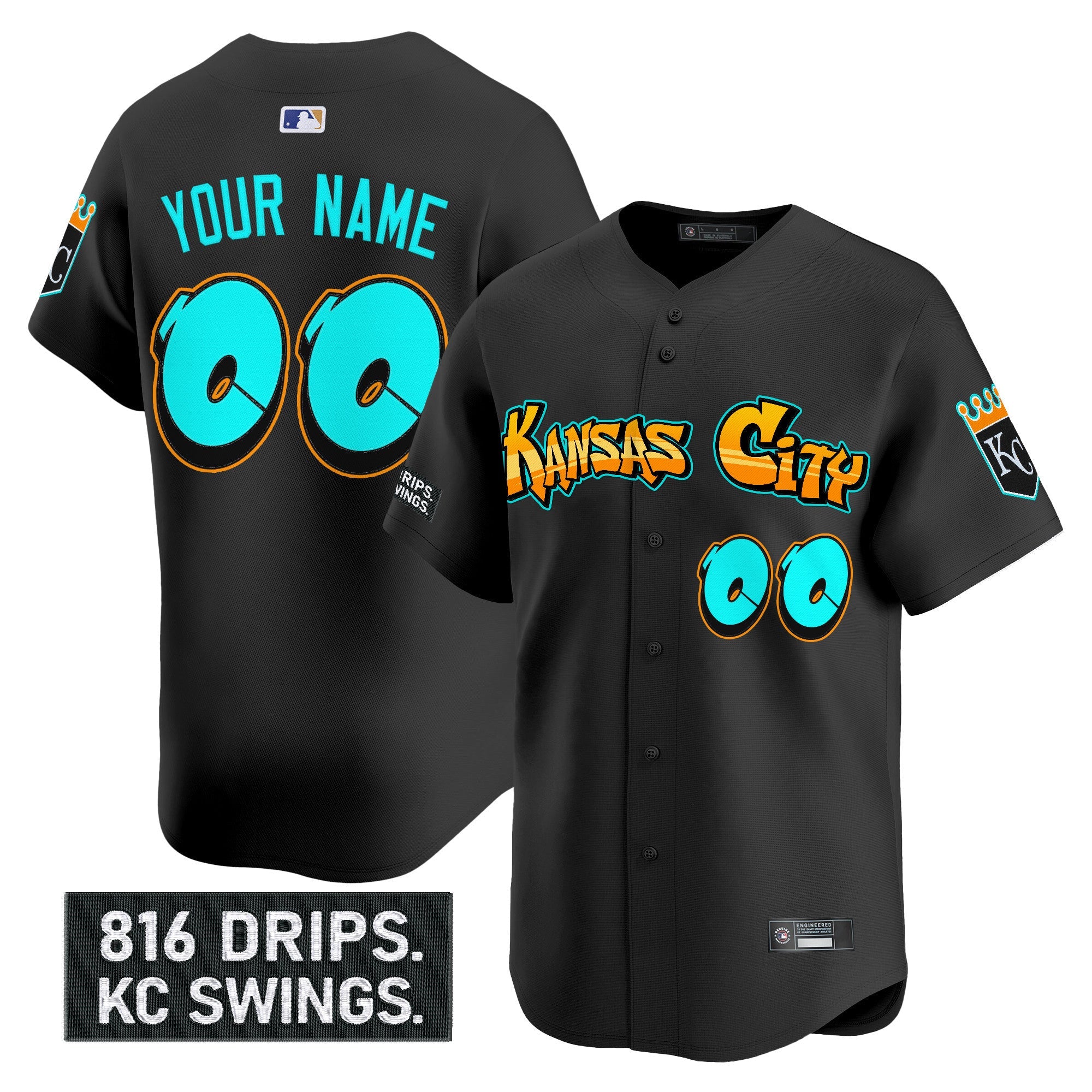 Kansas City ‘Graffiti Crown Drop Edition’ Vapor Premier Limited Custom Jersey