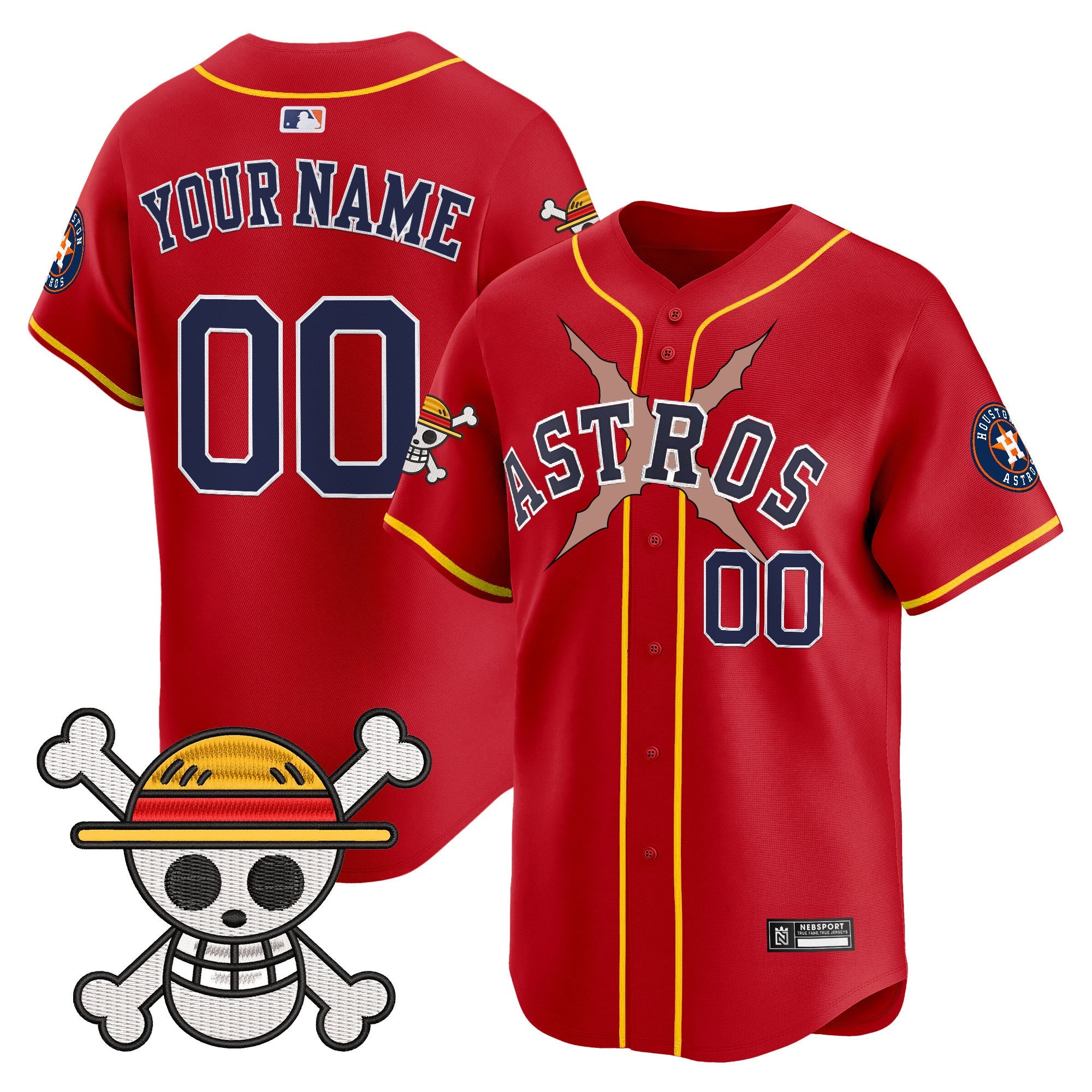 Houston x One Piece 2025 Vapor Premier Limited Custom Jersey