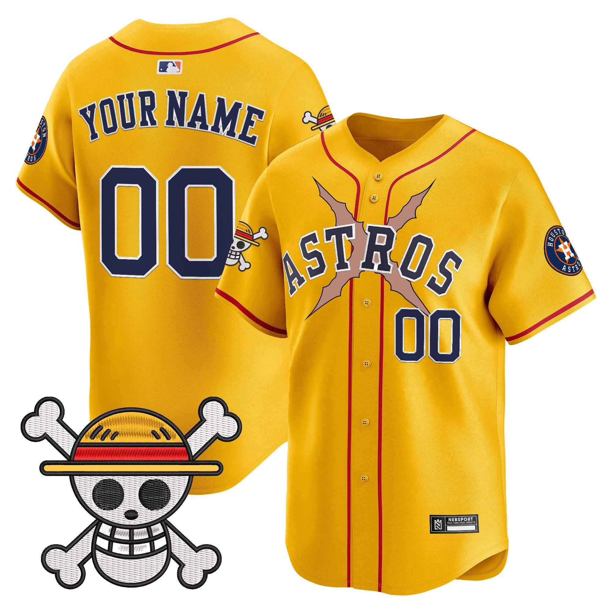 Houston x One Piece 2025 Vapor Premier Limited Custom Jersey