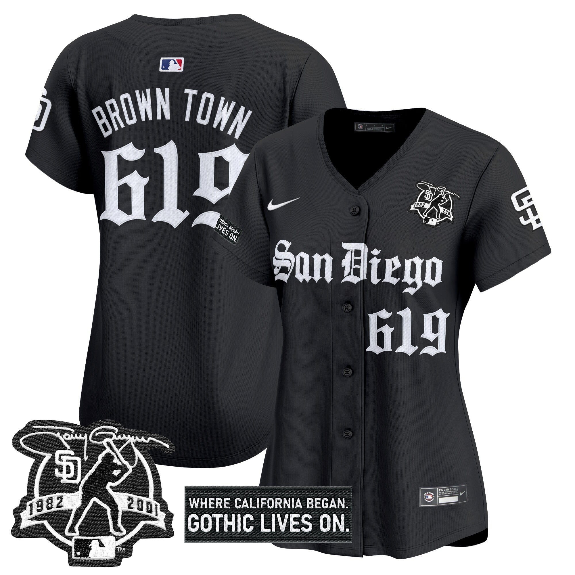 Women’s San Diego ‘Gothic Edition’ Vapor Premier Limited Jersey