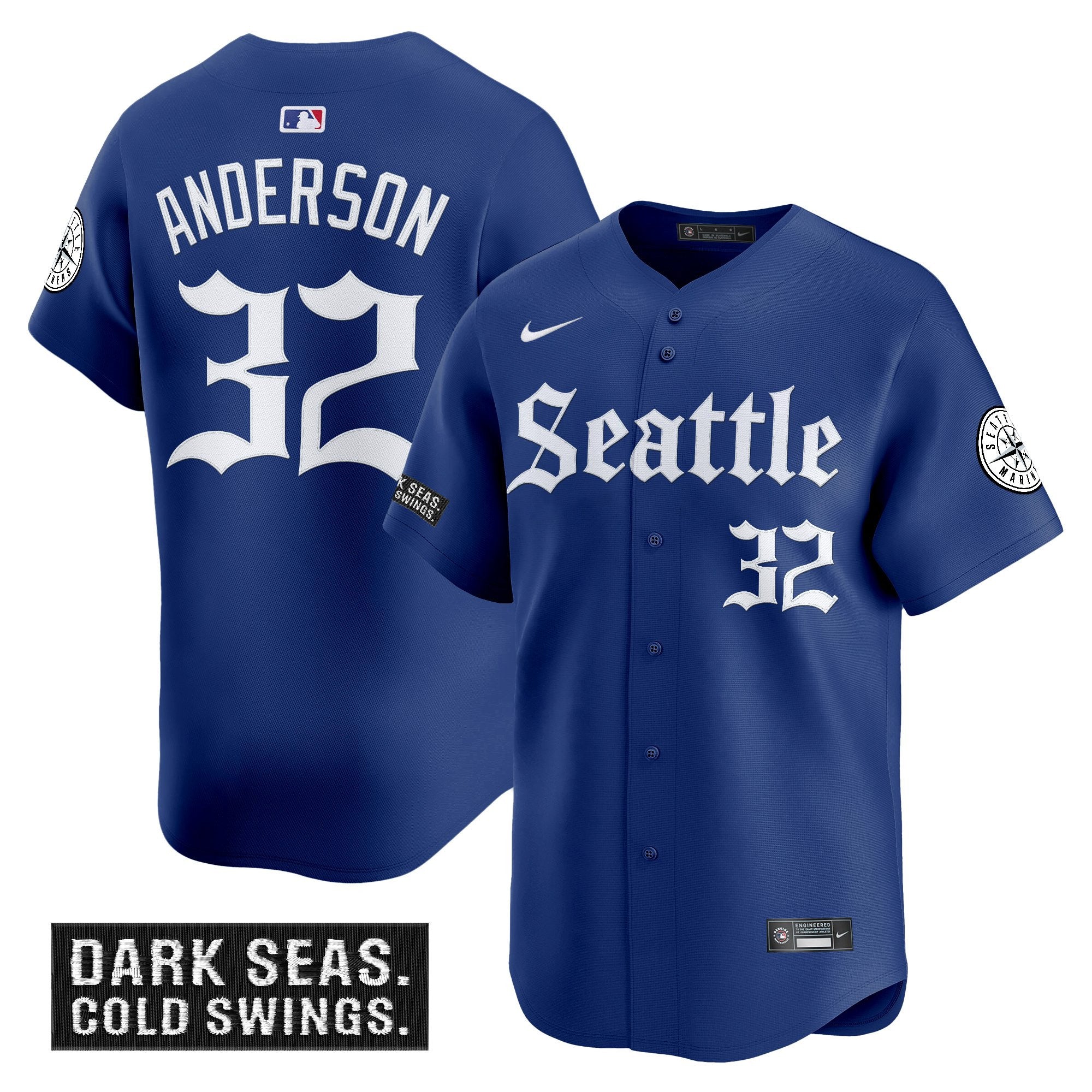 Men’s Seattle ‘Deep Sea Gothic Edition’ Vapor Premier Limited Jersey