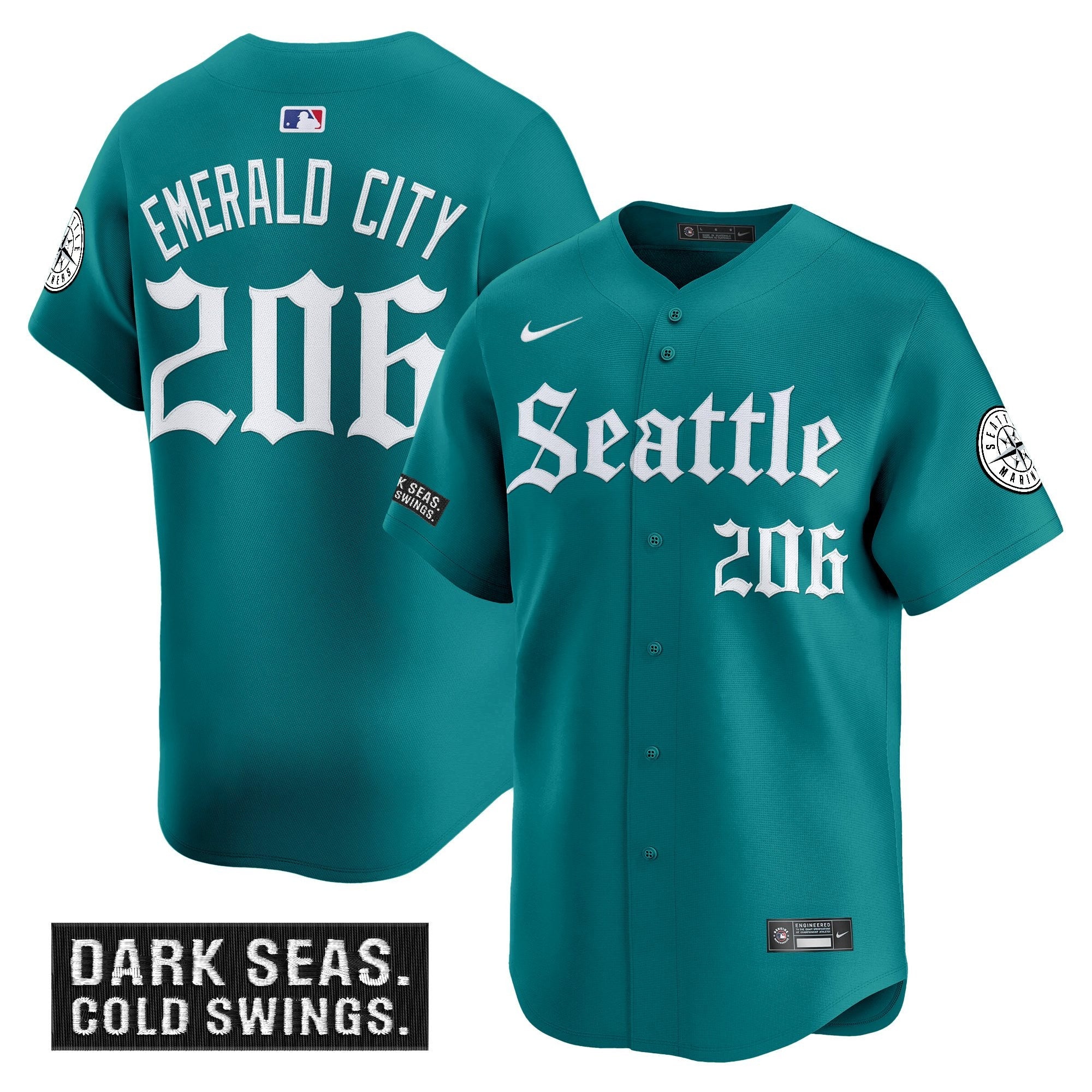 Men’s Seattle ‘Deep Sea Gothic Edition’ Vapor Premier Limited Jersey