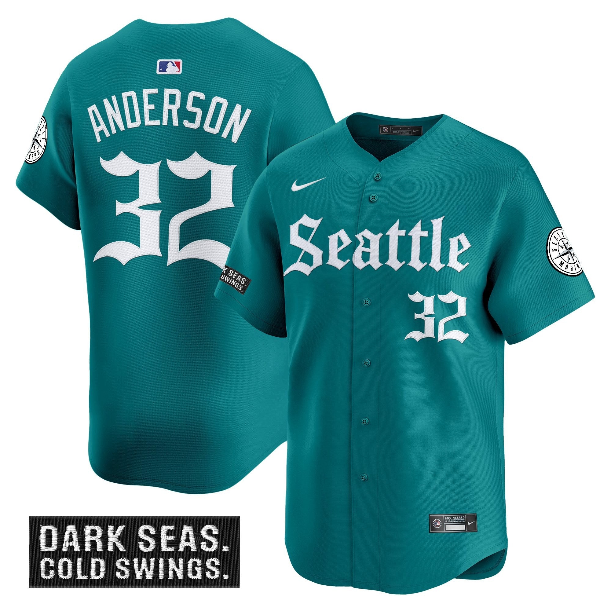 Men’s Seattle ‘Deep Sea Gothic Edition’ Vapor Premier Limited Jersey