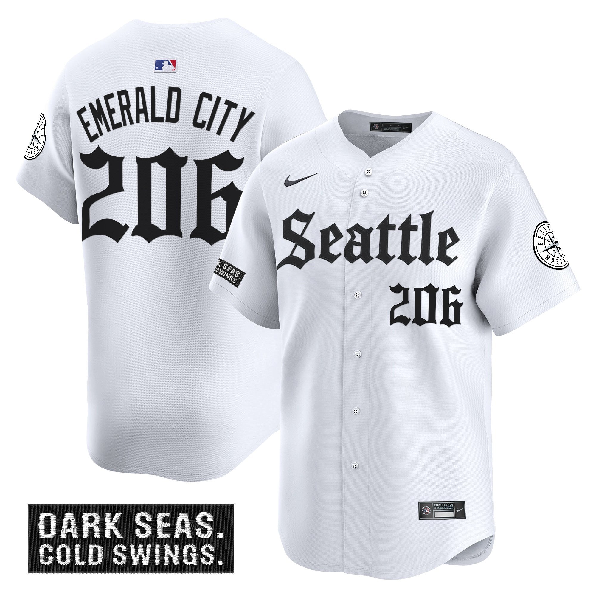 Men’s Seattle ‘Deep Sea Gothic Edition’ Vapor Premier Limited Jersey
