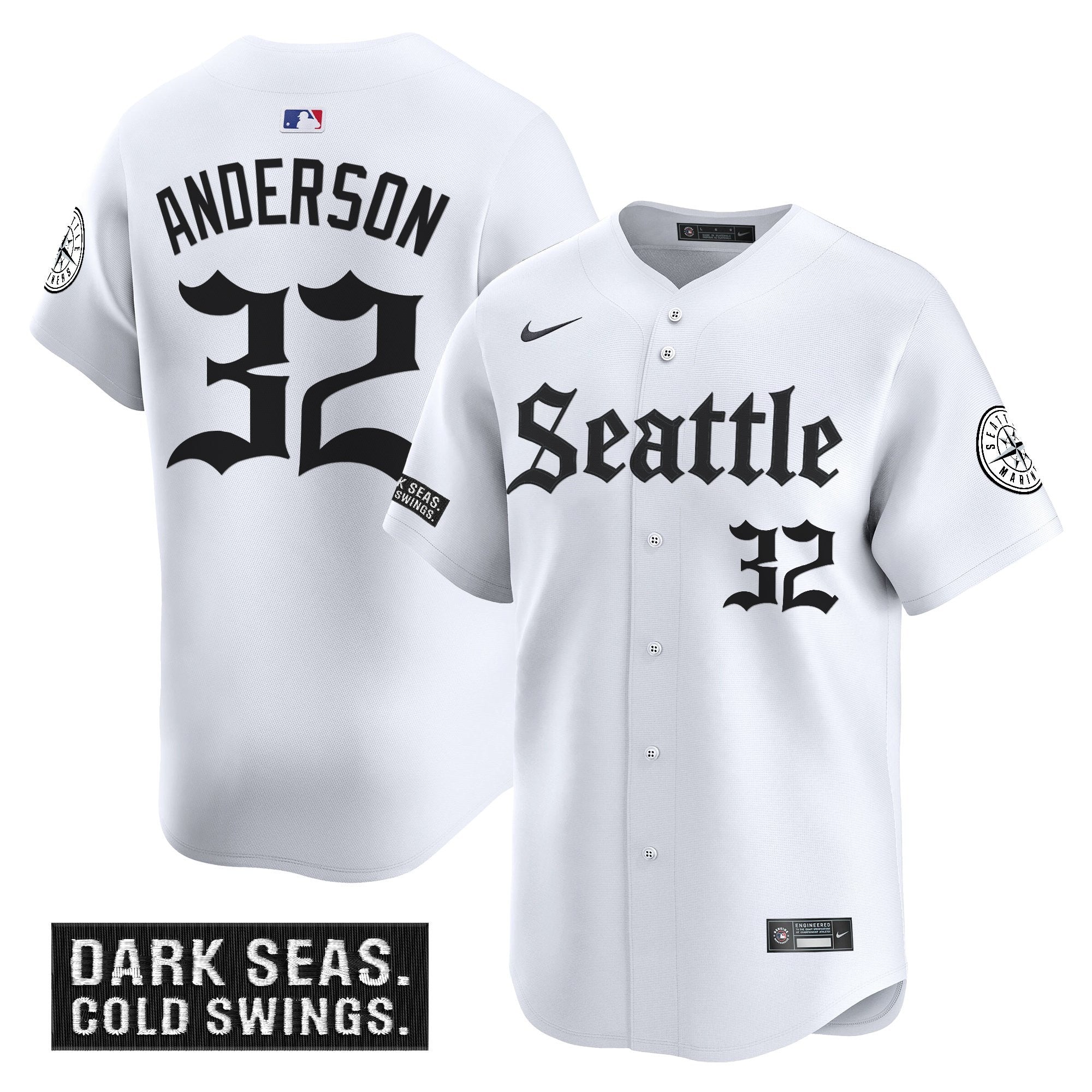 Men’s Seattle ‘Deep Sea Gothic Edition’ Vapor Premier Limited Jersey