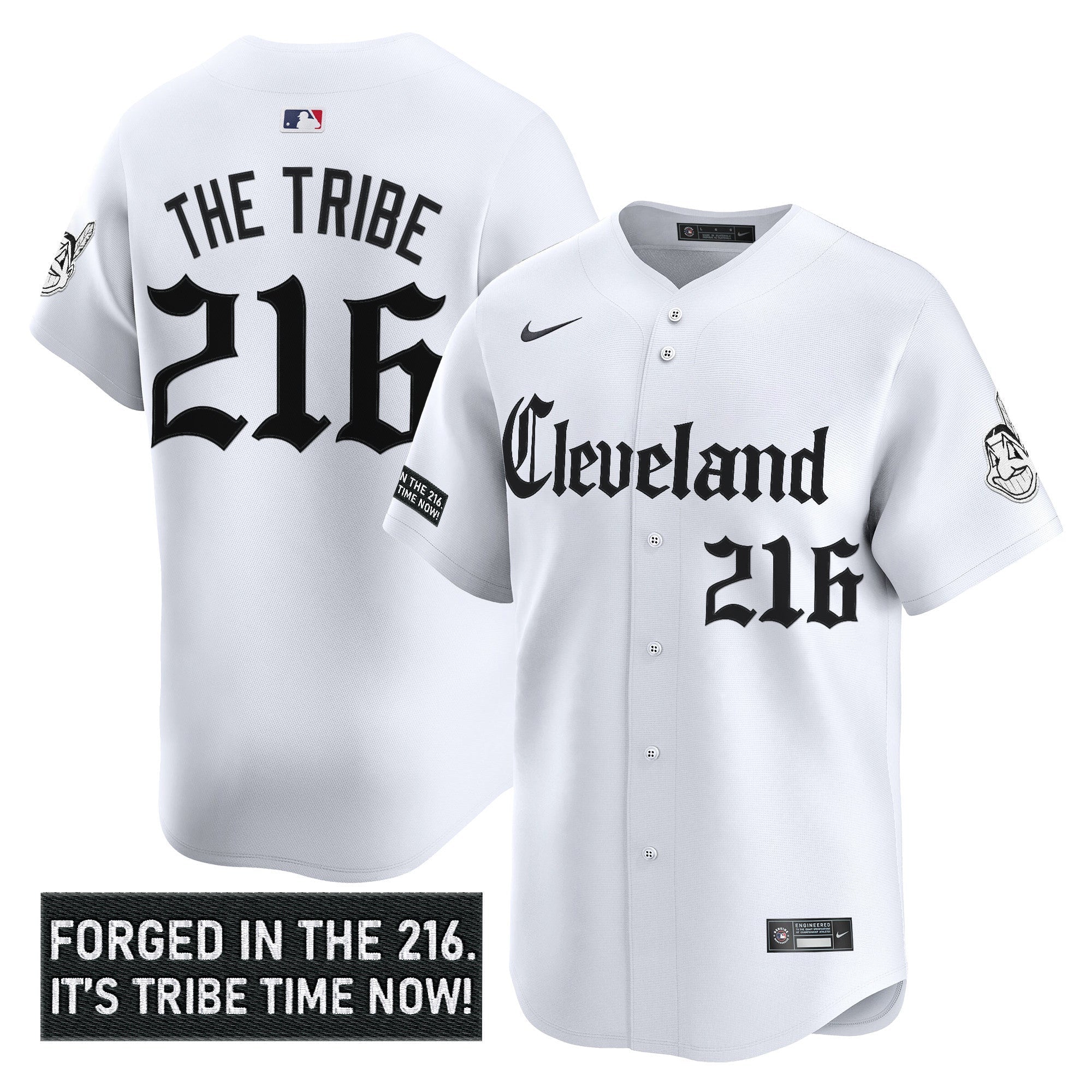 Men’s Cleveland Indians ‘Gothic Iron Edition’ Vapor Premier Limited Jersey