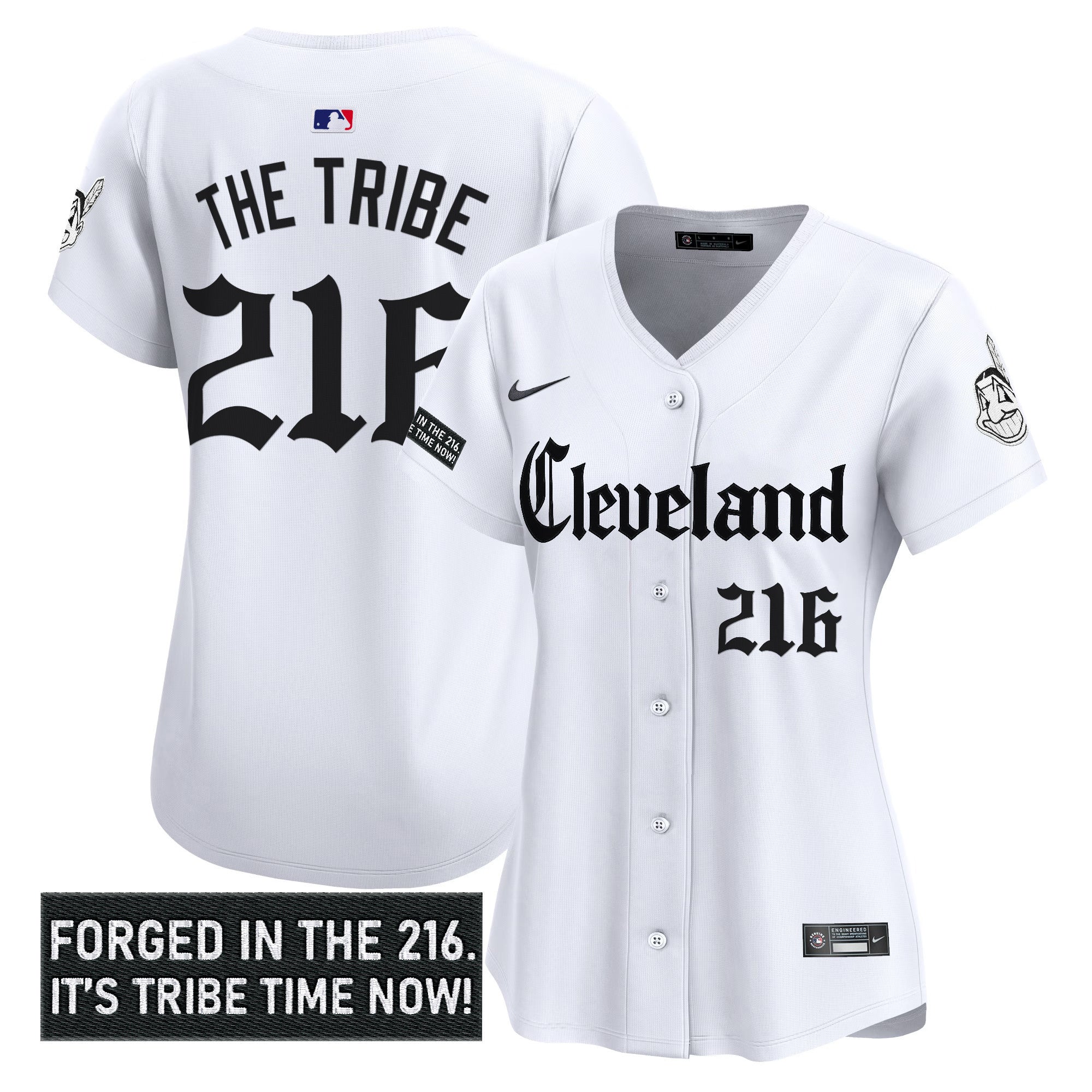 Women’s Cleveland Indians ‘Gothic Iron Edition’ Vapor Premier Limited Jersey
